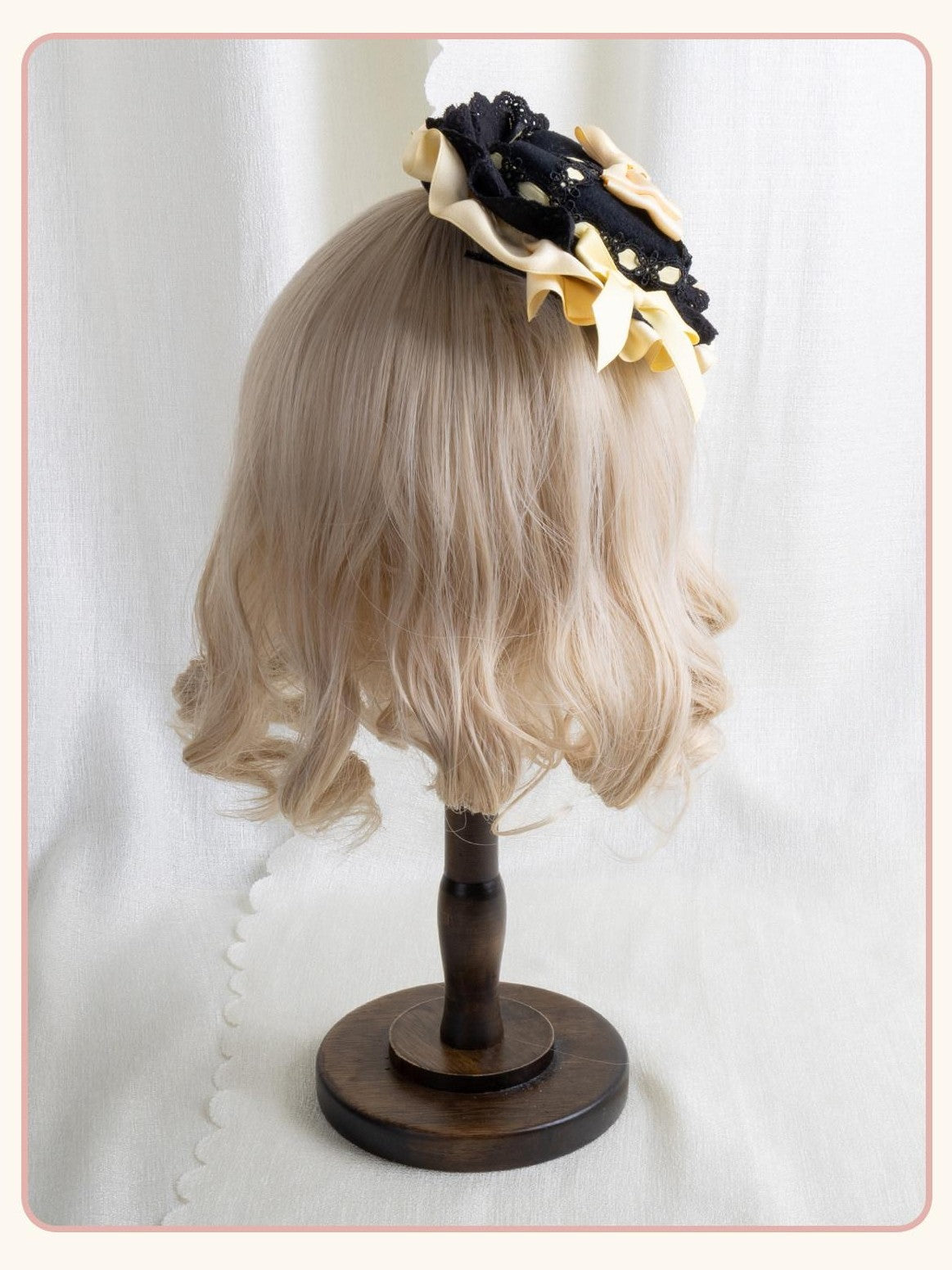 Stardust Rose Stardust Rose Lolita Heart Box Mini Top Hat Bow Women's Kc / Headbands