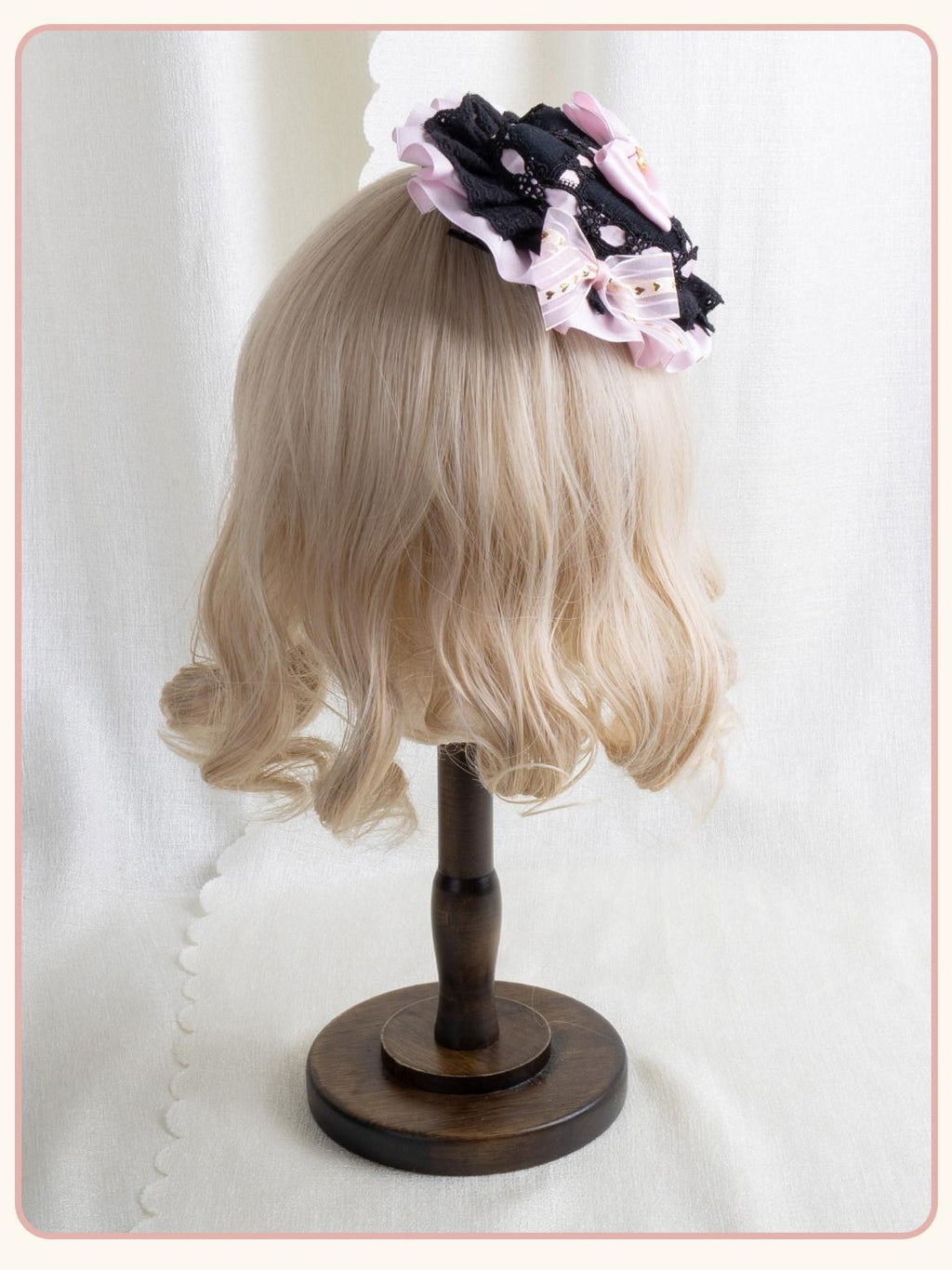 Stardust Rose Stardust Rose Lolita Heart Box Mini Top Hat Bow Women's Kc / Headbands