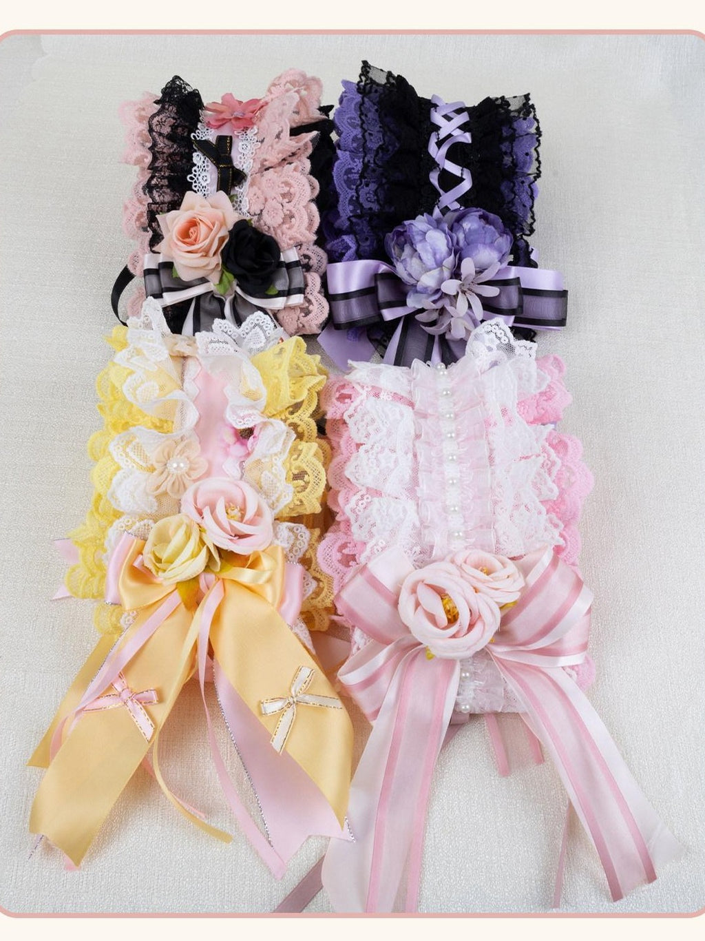 Stardust Rose Stardust Rose Lolita Lace Bow Rosebud Women's Lace Kc / Headbands