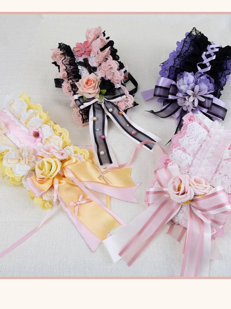 Stardust Rose Stardust Rose Lolita Lace Bow Rosebud Women's Lace Kc / Headbands