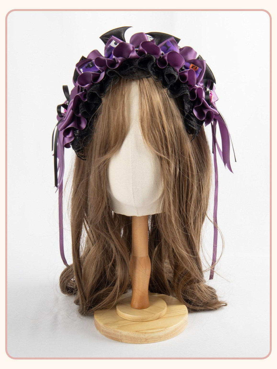 Stardust Rose Stardust Rose Lolita Lace Pumpkin Witch Hat Women's Kc / Headbands