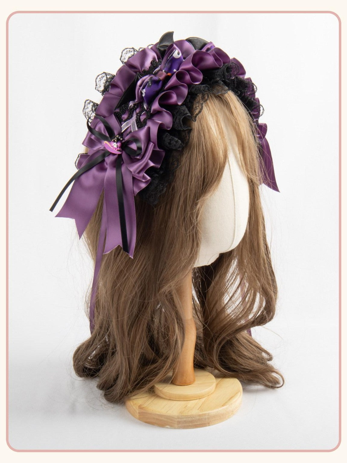 Stardust Rose Stardust Rose Lolita Lace Pumpkin Witch Hat Women's Kc / Headbands