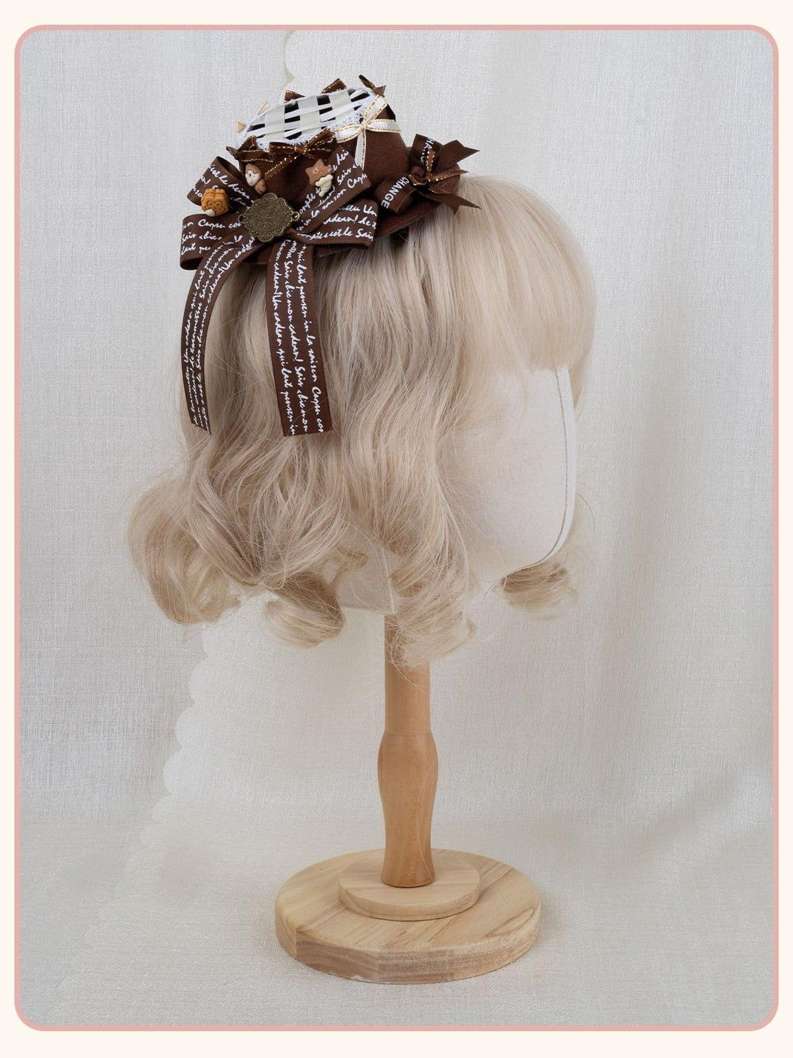 Stardust Rose Stardust Rose Lolita Mini Hat Clip Handmade Women's Chocolate Kc / Headbands