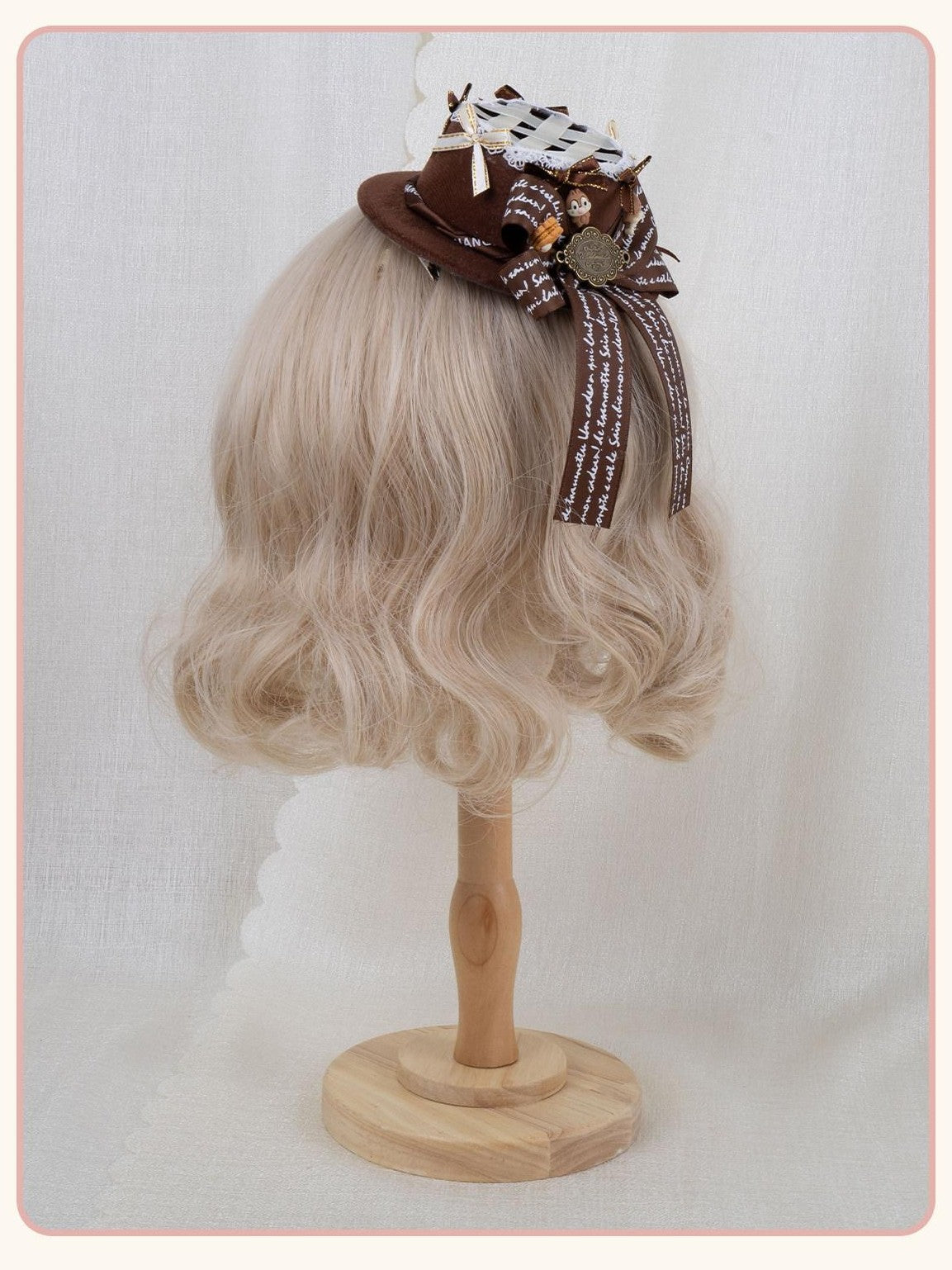 Stardust Rose Stardust Rose Lolita Mini Hat Clip Handmade Women's Chocolate Kc / Headbands