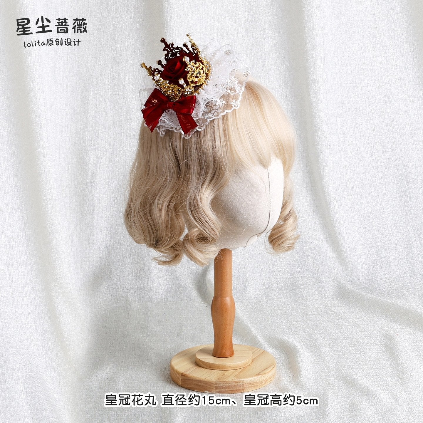 Stardust_Rose_Stardust_Rose_Lolita_Top_Hat_Bow_Long_Brim_Flat_Hat_Women's_Hair_Clips_977276968854_MISSTT