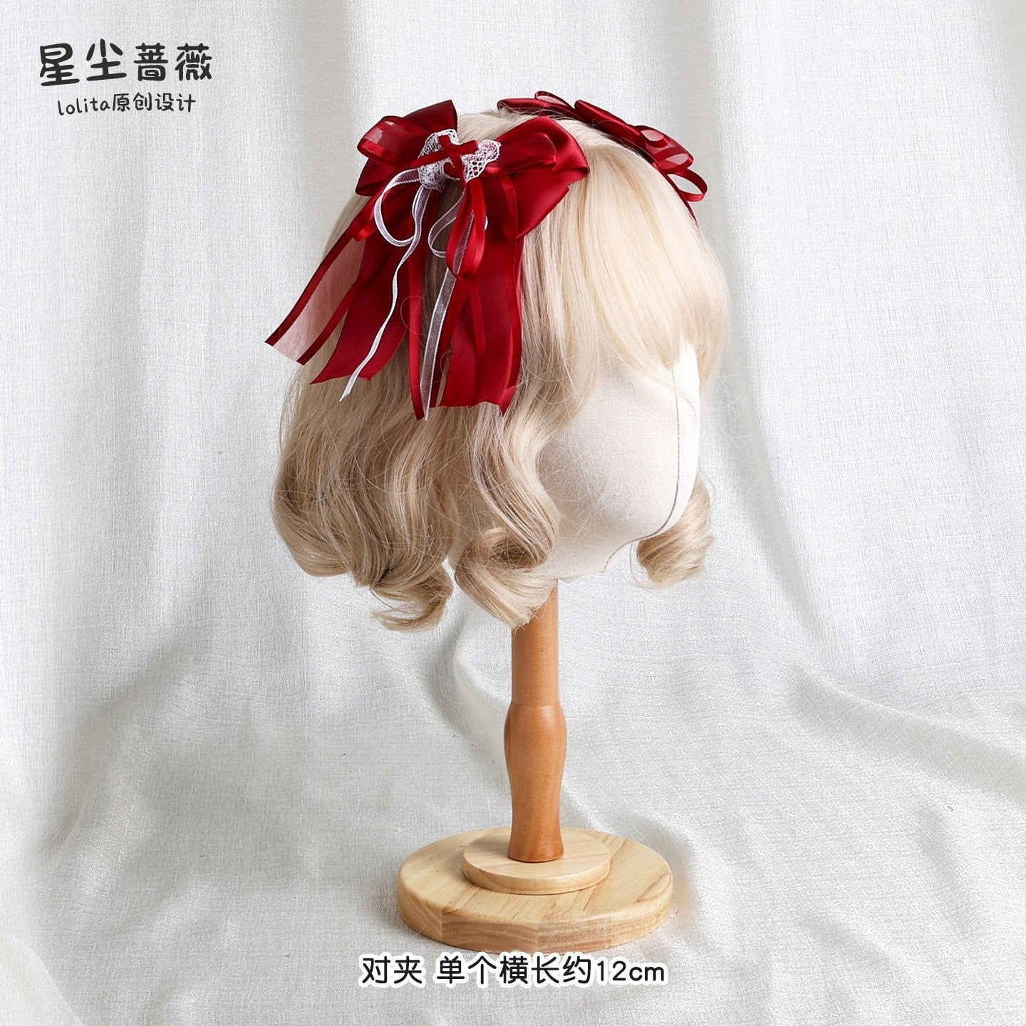 Stardust_Rose_Stardust_Rose_Lolita_Top_Hat_Bow_Long_Brim_Flat_Hat_Women's_Hair_Clips_977276968854_MISSTT