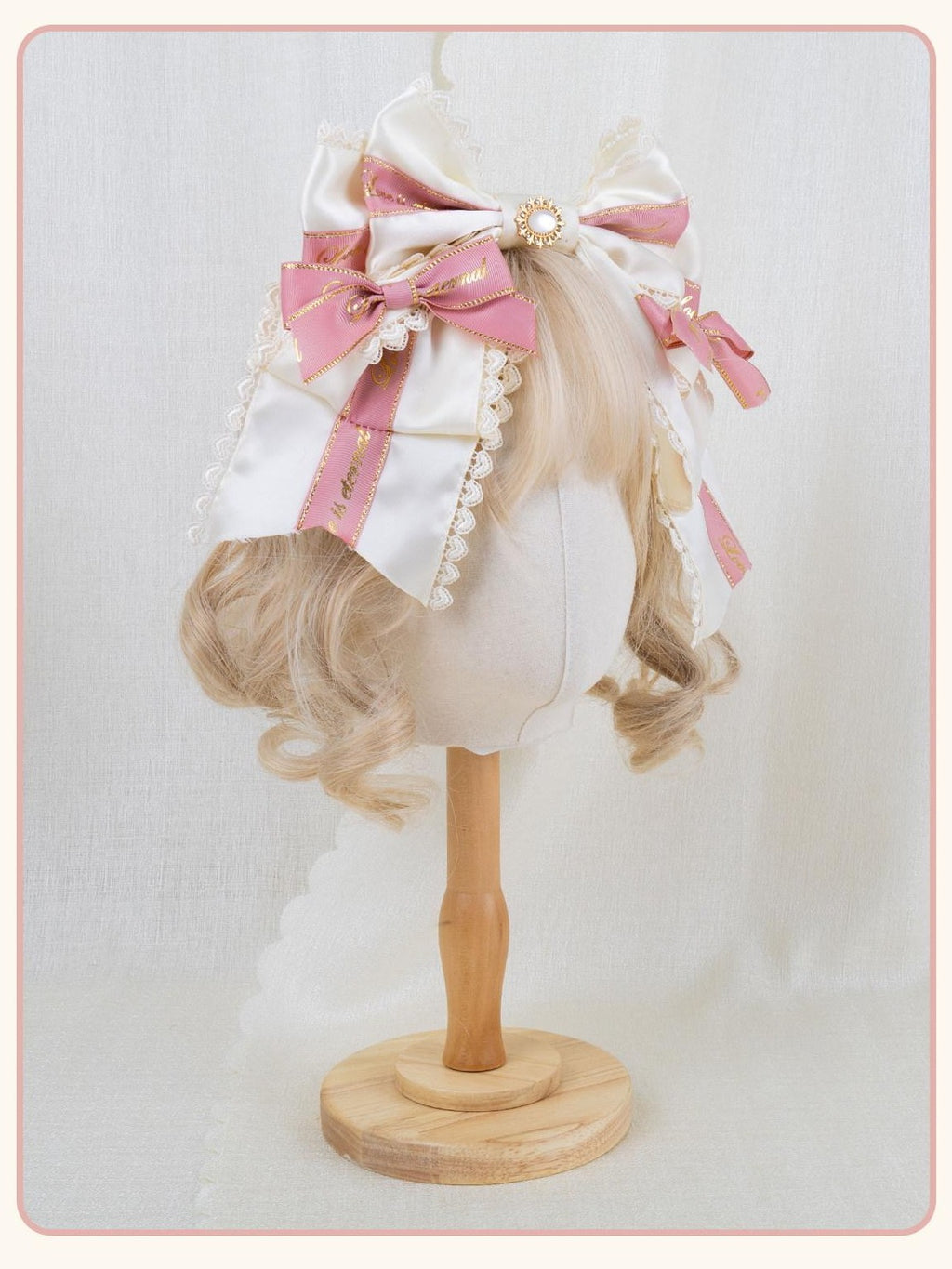 Stardust Rose Stardust Rose Original Handmade Lolita Large Bow Elegant Women's Headbows