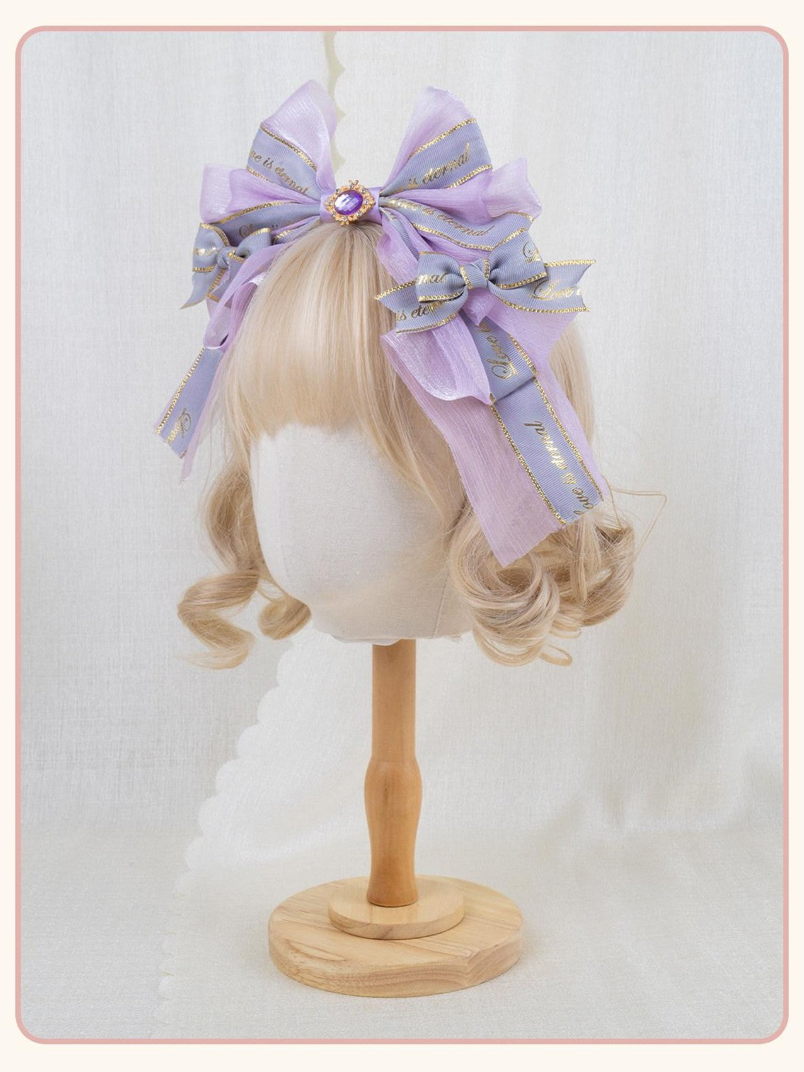 Stardust Rose Stardust Rose Original Handmade Lolita Large Bow Elegant Women's Headbows