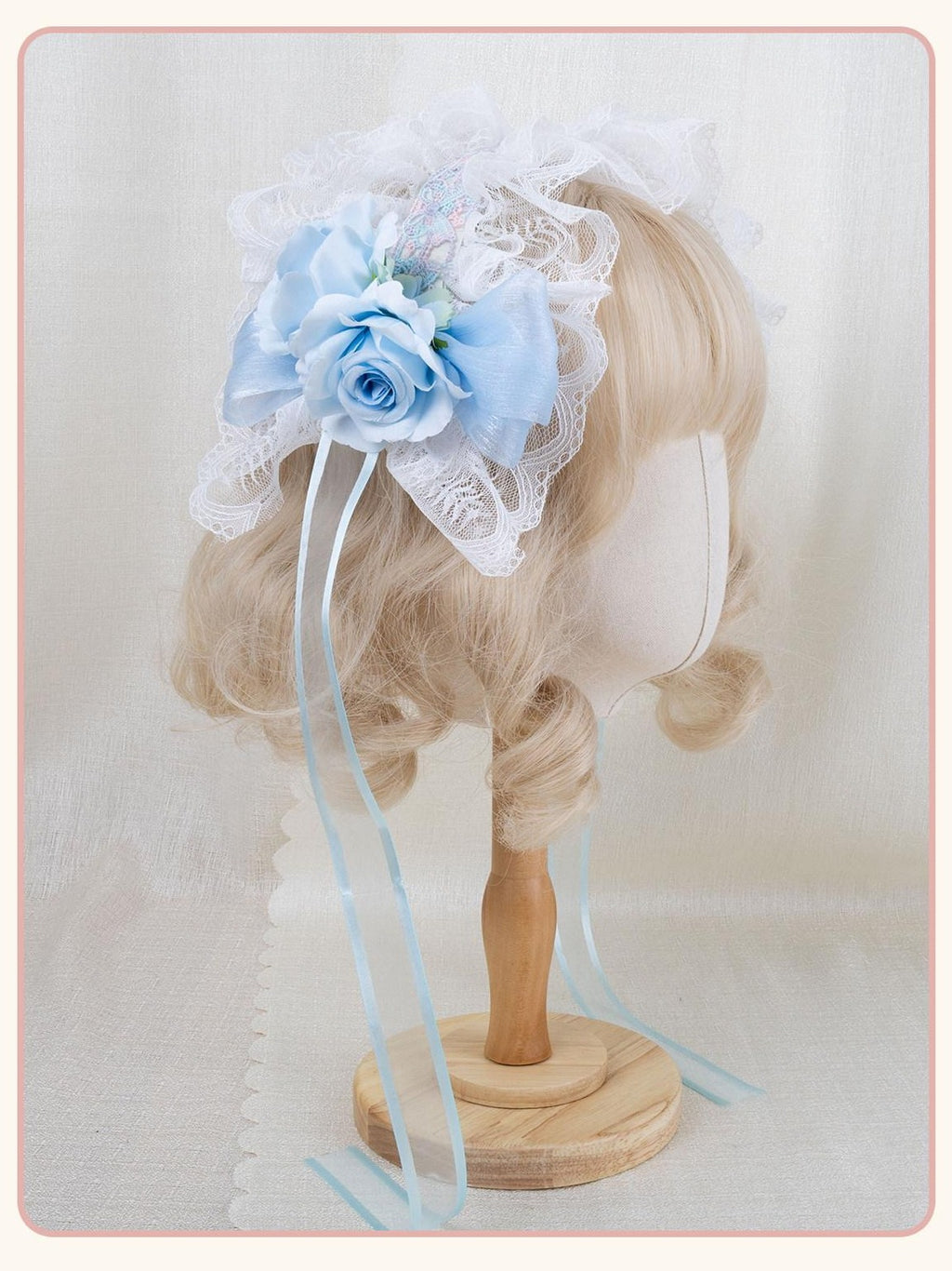 Stardust Rose Stardust Rose Pink Blue Animal Ear Lolita Women's Half Bonnets