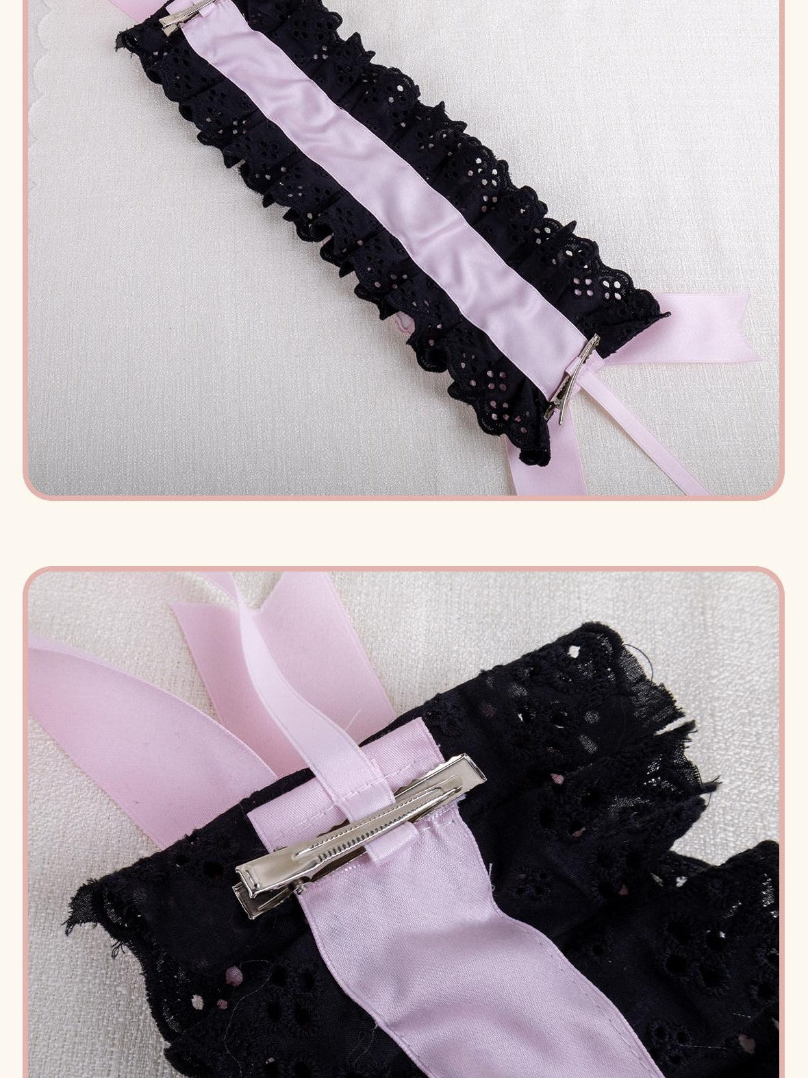 Stardust Rose Stardust Rose Scarlet Plaid Mini Top Hat Black Lace Women's Kc / Headbands