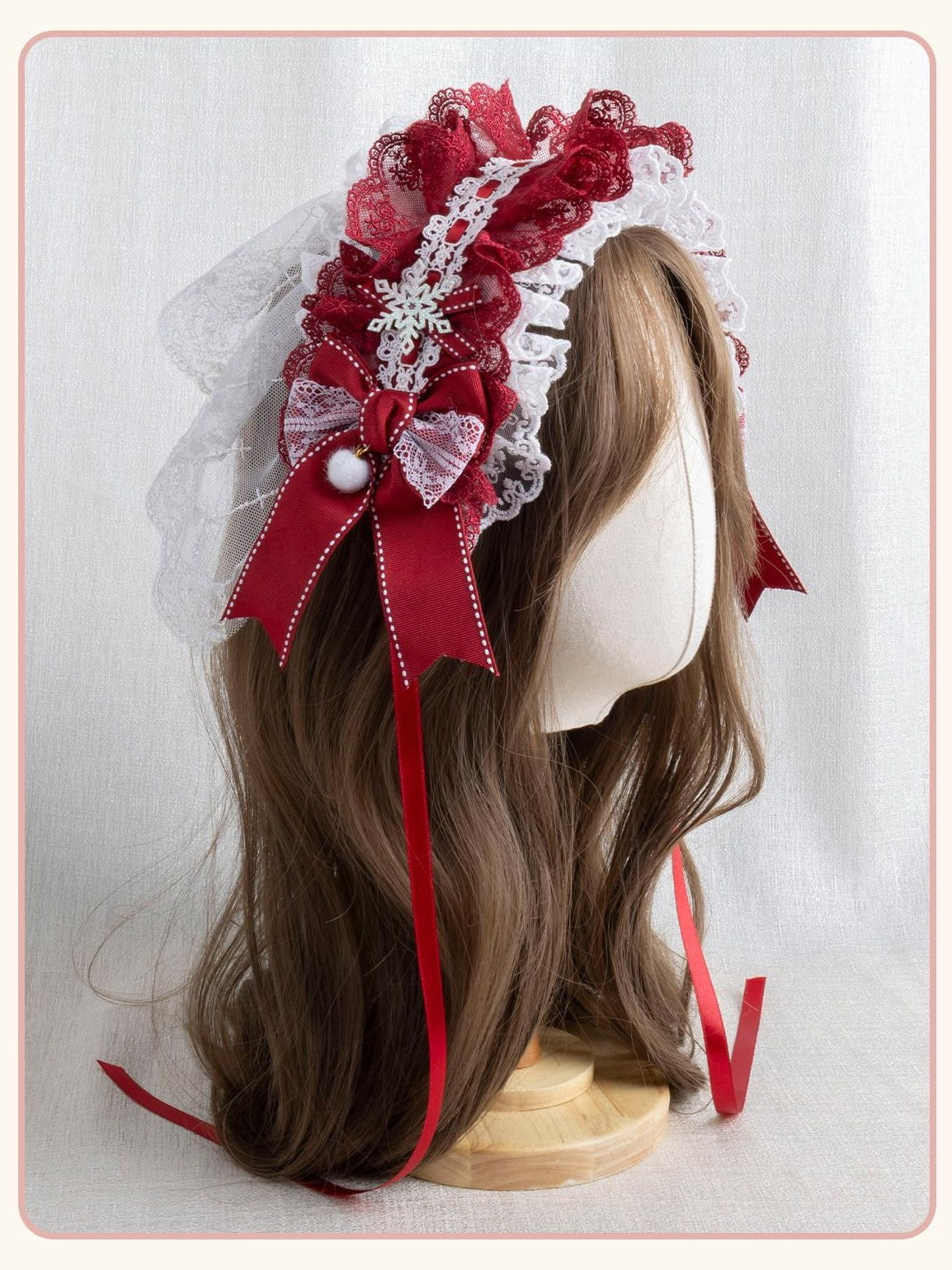 Stardust Rose Stardust Rose Tassel Bow Lace Lolita Sweet Women's Kc / Headbands