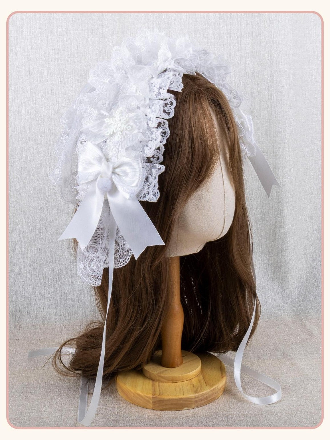 Stardust Rose Stardust Rose Tassel Bow Lace Lolita Sweet Women's Kc / Headbands