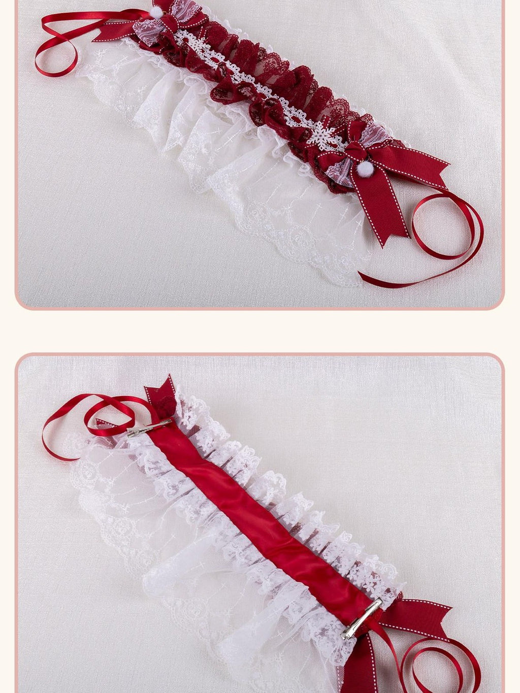 Stardust Rose Stardust Rose Tassel Bow Lace Lolita Sweet Women's Kc / Headbands