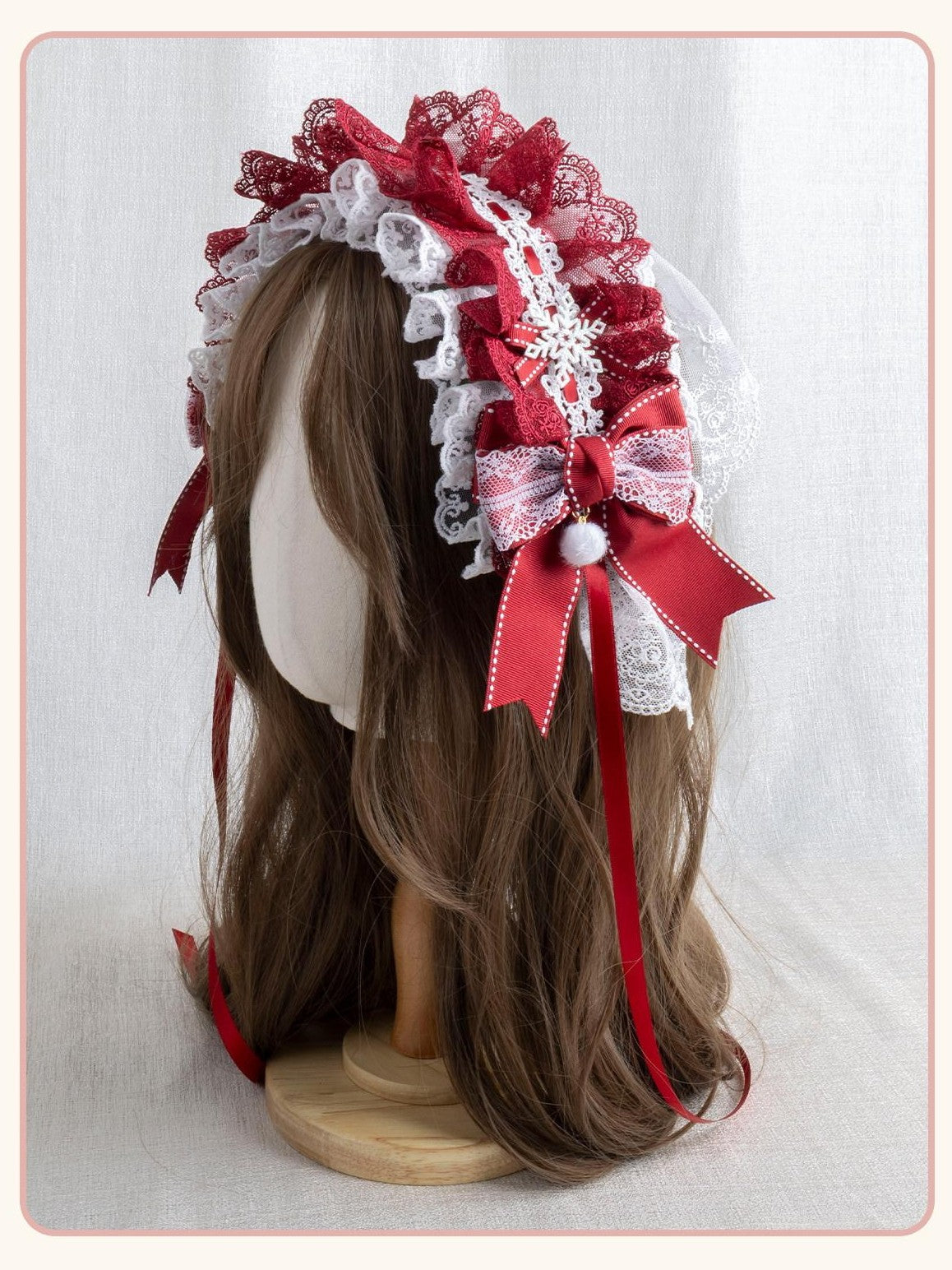 Stardust Rose Stardust Rose Tassel Bow Lace Lolita Sweet Women's Kc / Headbands