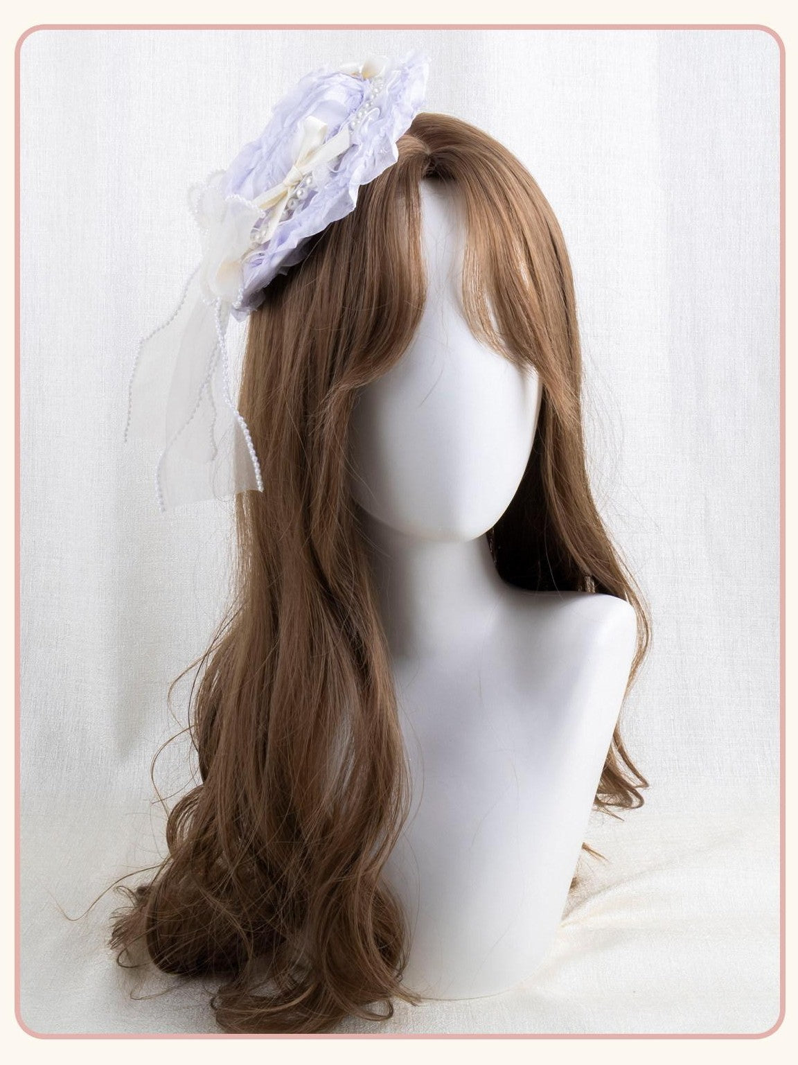 Stardust Rose Three Color Floral Tulle Handmade Lolita Mini Hat Bow Women's Hair Clips