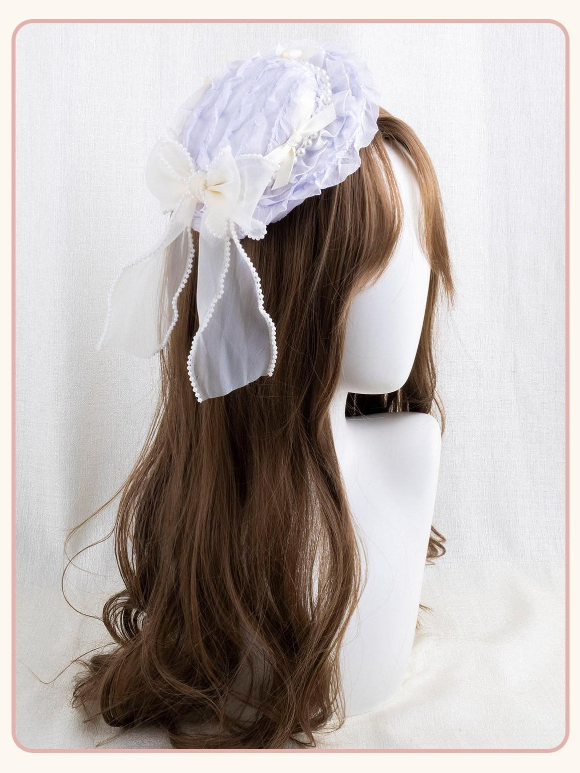Stardust Rose Three Color Floral Tulle Handmade Lolita Mini Hat Bow Women's Hair Clips