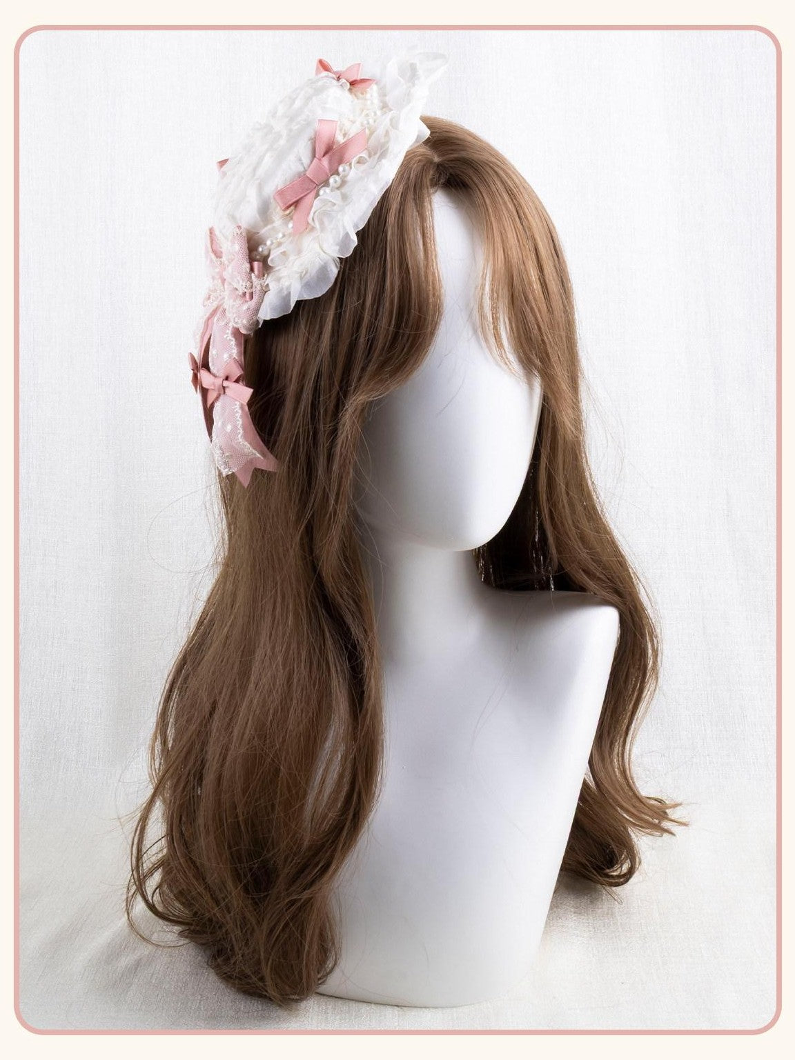 Stardust Rose Three Color Floral Tulle Handmade Lolita Mini Hat Bow Women's Hair Clips