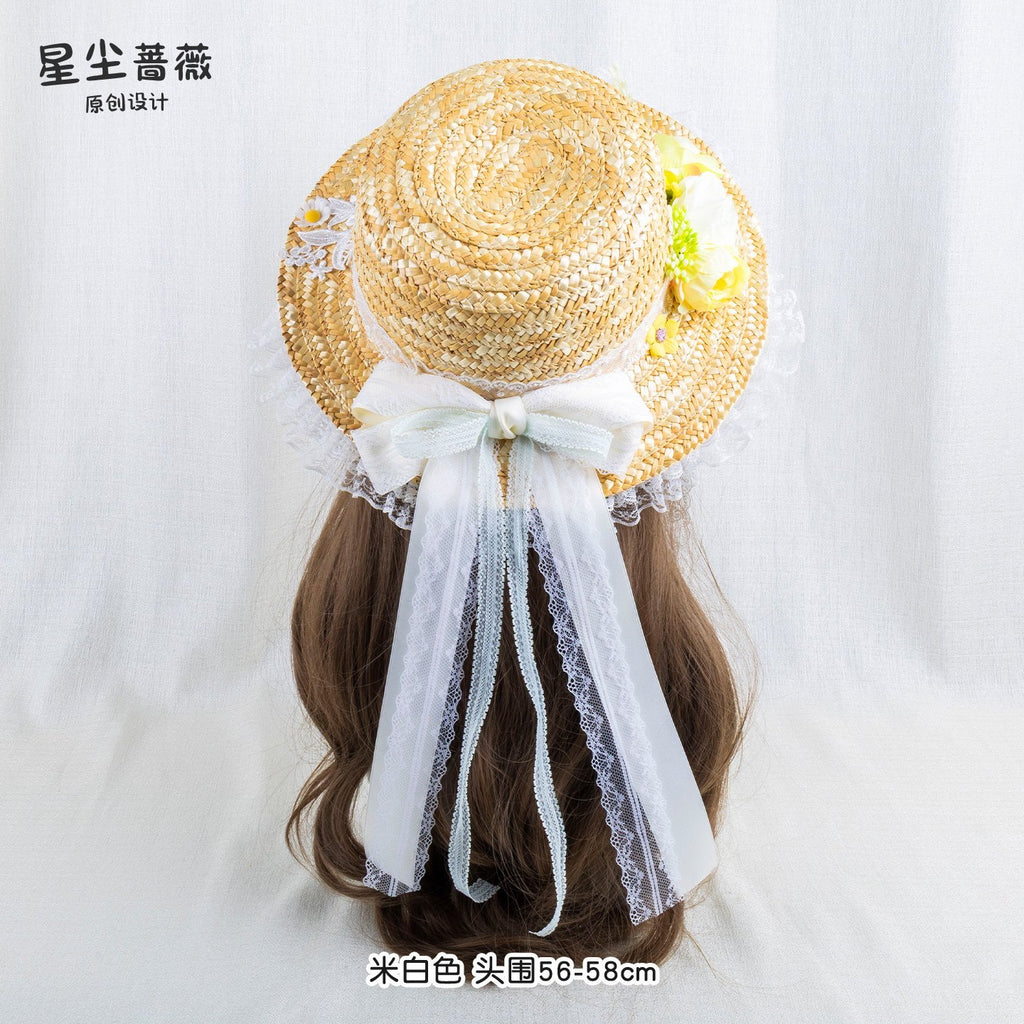 Stardust_Rose_Woven_Yellow_Flower_Butterfly_Ribbon_Women's_Straw_Full_Bonnets_1035065316627_MISSTT