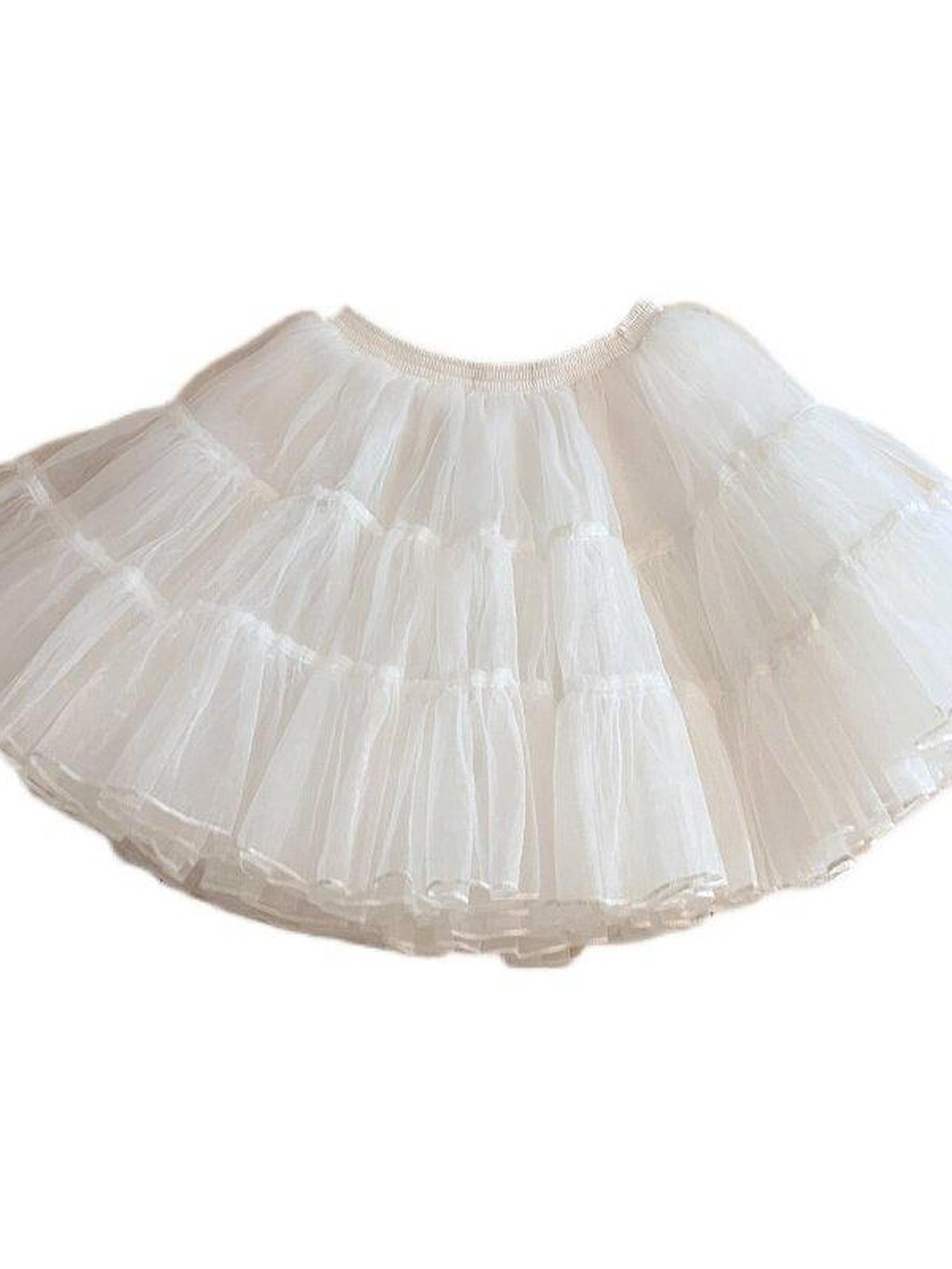 Sugar Girl 35cm Four Layer Soft Tulle Boneless Lolita Women's Polyester A-line Petticoats