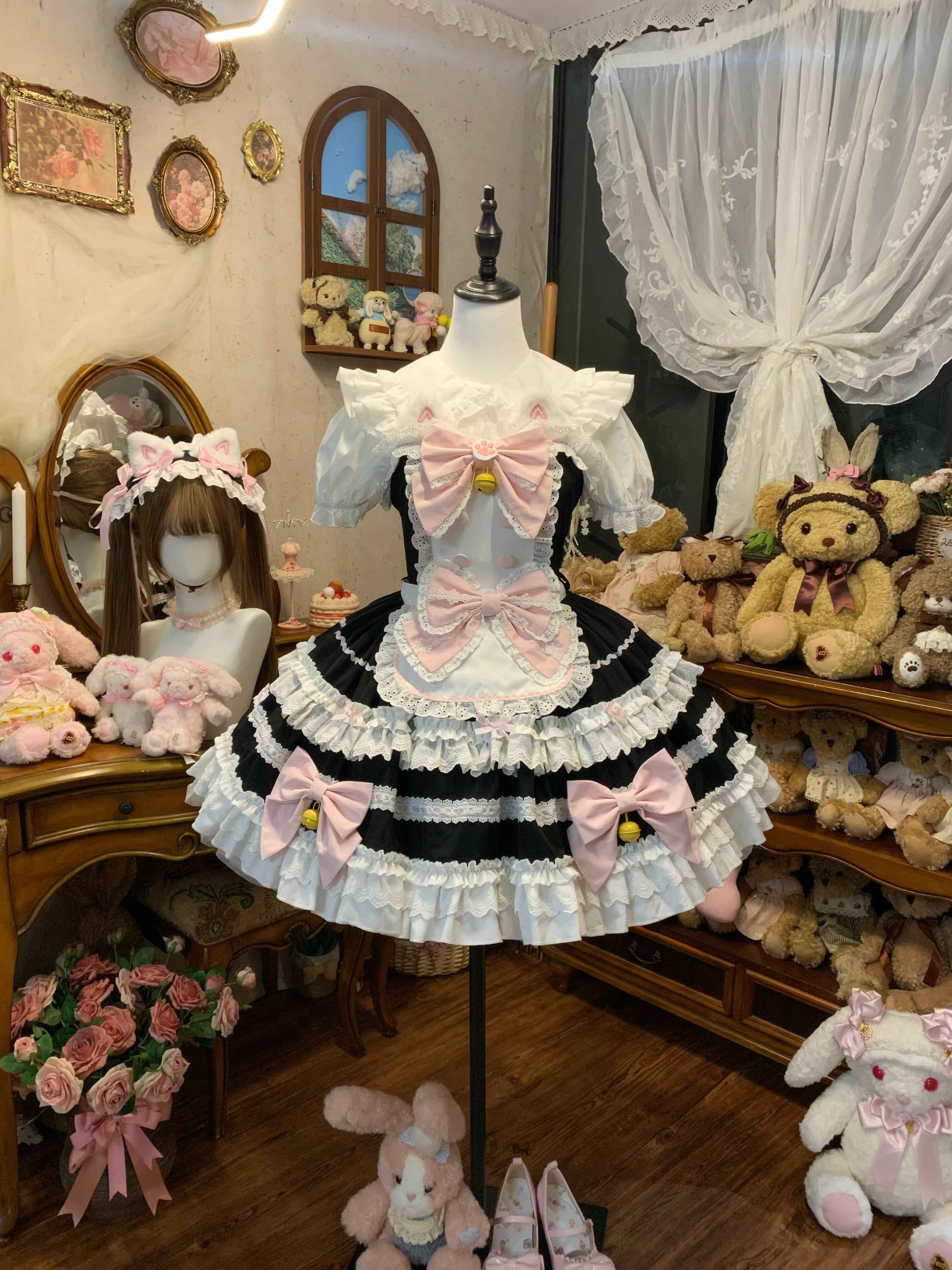 Sugar_Girl_Apron_Back_Bow_Headband_Strap_Straight_Neckline_Women's_Jsk_/_Jumper_Skirts_969390072490_MISSTT