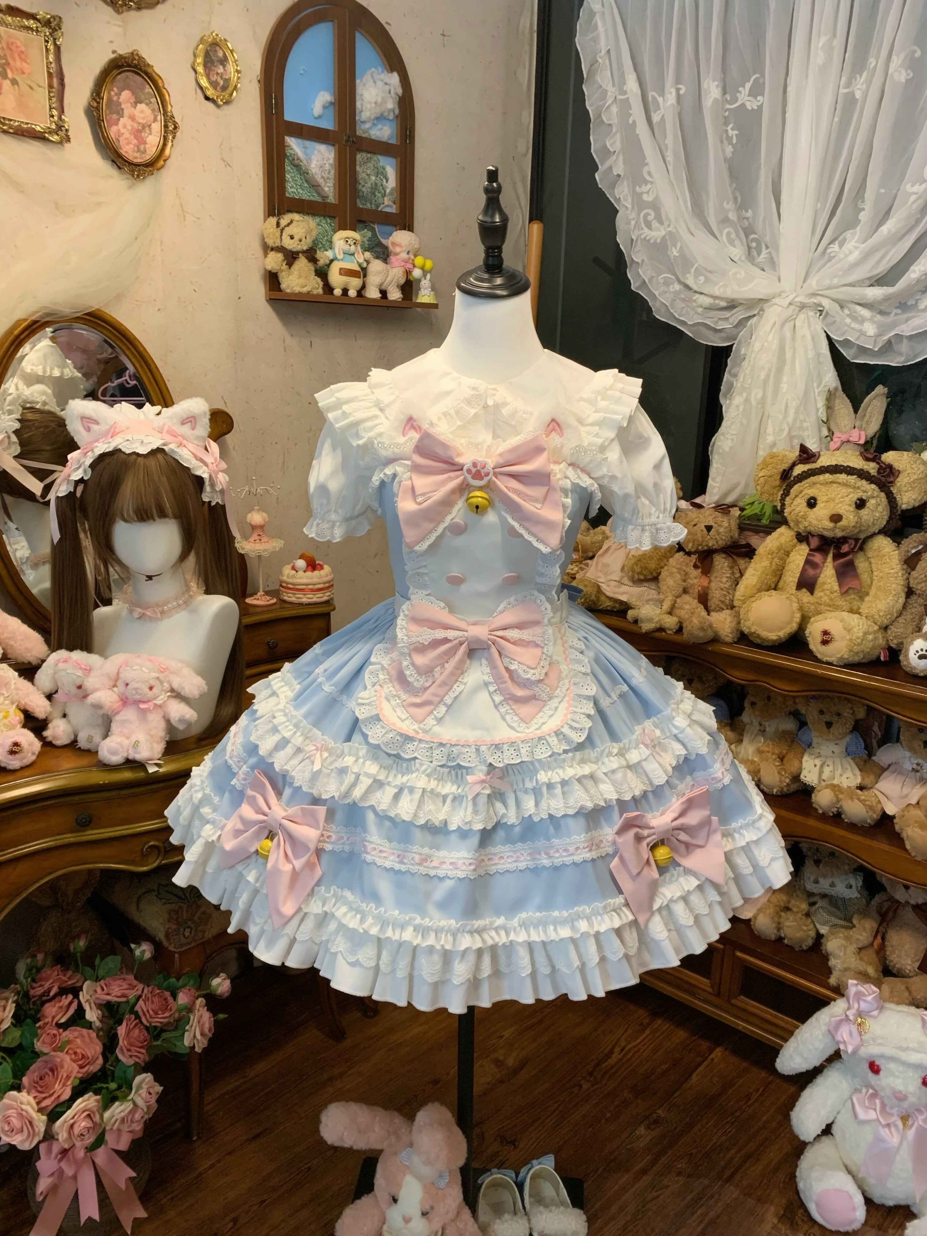 Sugar_Girl_Apron_Back_Bow_Headband_Strap_Straight_Neckline_Women's_Jsk_/_Jumper_Skirts_969390072490_MISSTT