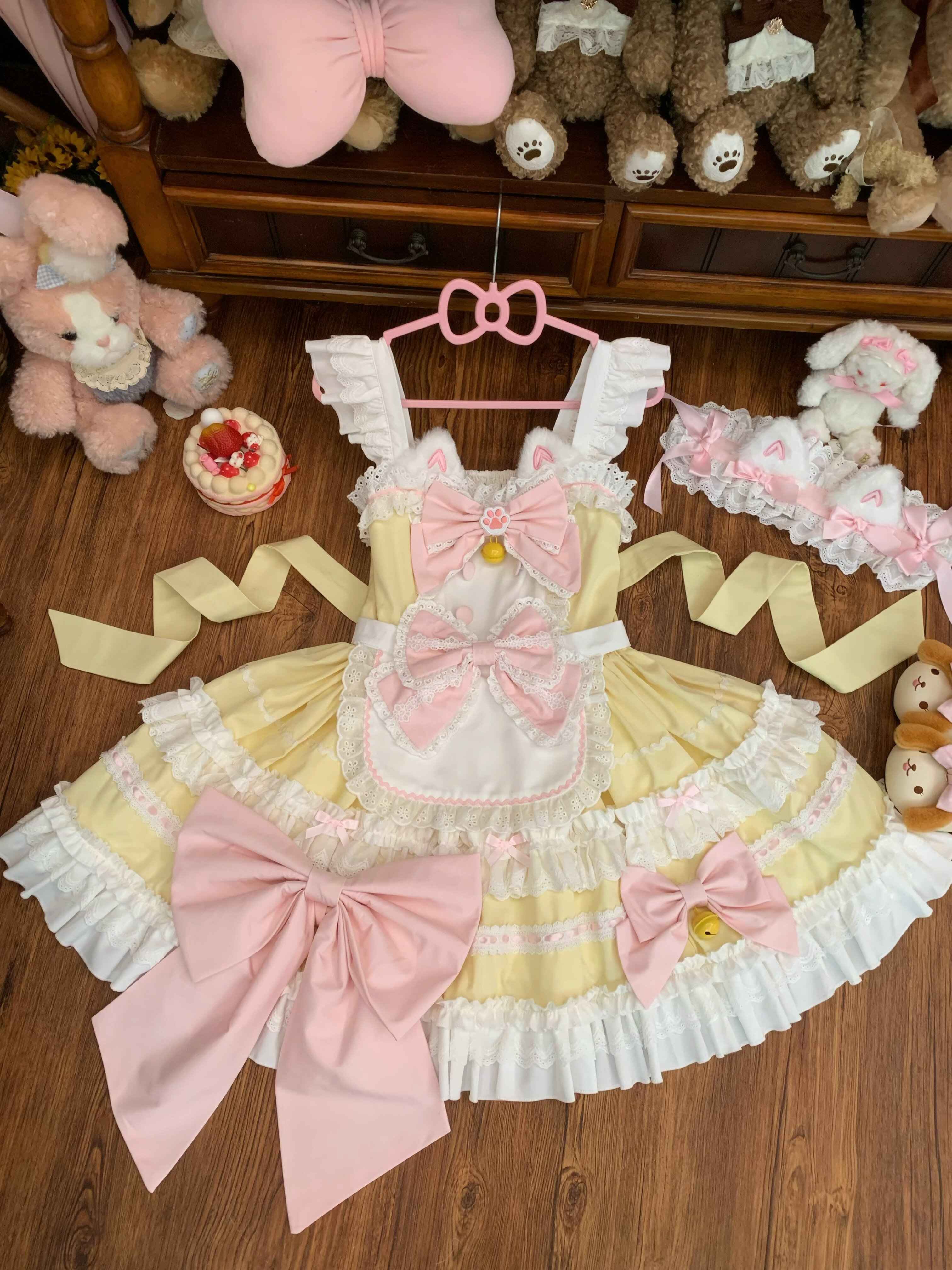 Sugar_Girl_Apron_Back_Bow_Headband_Strap_Straight_Neckline_Women's_Jsk_/_Jumper_Skirts_969390072490_MISSTT