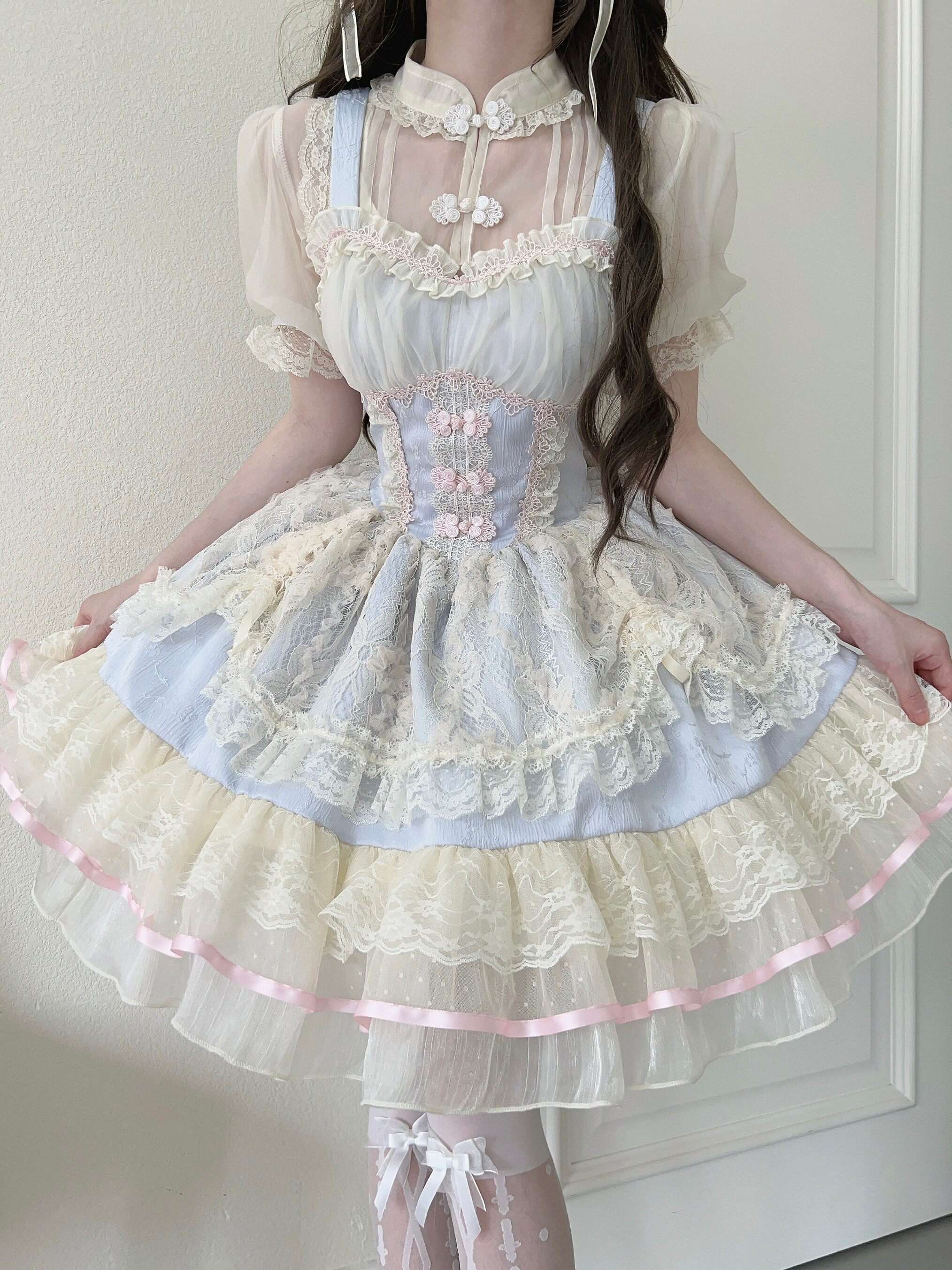 Sugar_Girl_Ballet_Lolita_Spaghetti_Strap_High_Waist_Women's_Chiffon_Jsk_/_Jumper_Skirts_799997397640_MISSTT