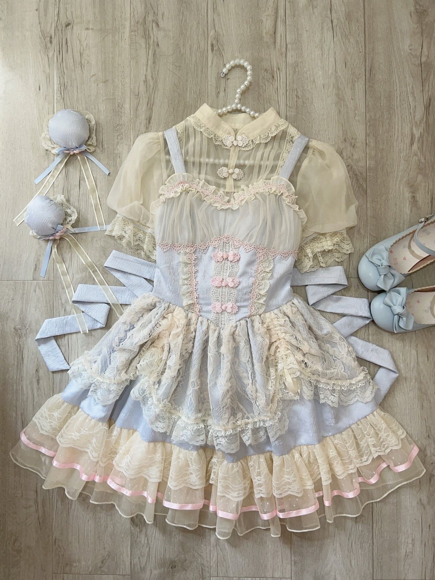 Sugar_Girl_Ballet_Lolita_Spaghetti_Strap_High_Waist_Women's_Chiffon_Jsk_/_Jumper_Skirts_799997397640_MISSTT