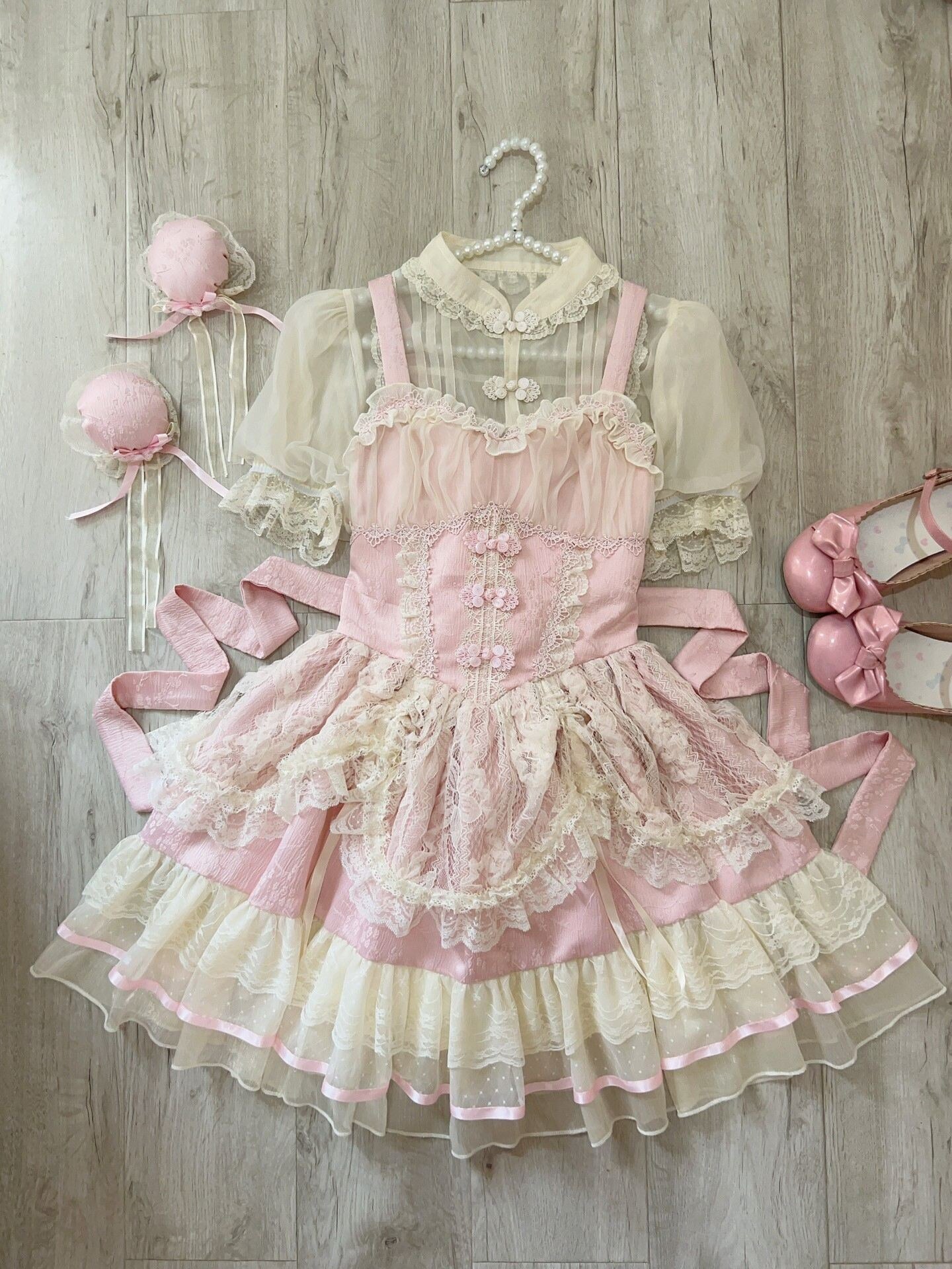 Sugar_Girl_Ballet_Lolita_Spaghetti_Strap_High_Waist_Women's_Chiffon_Jsk_/_Jumper_Skirts_799997397640_MISSTT