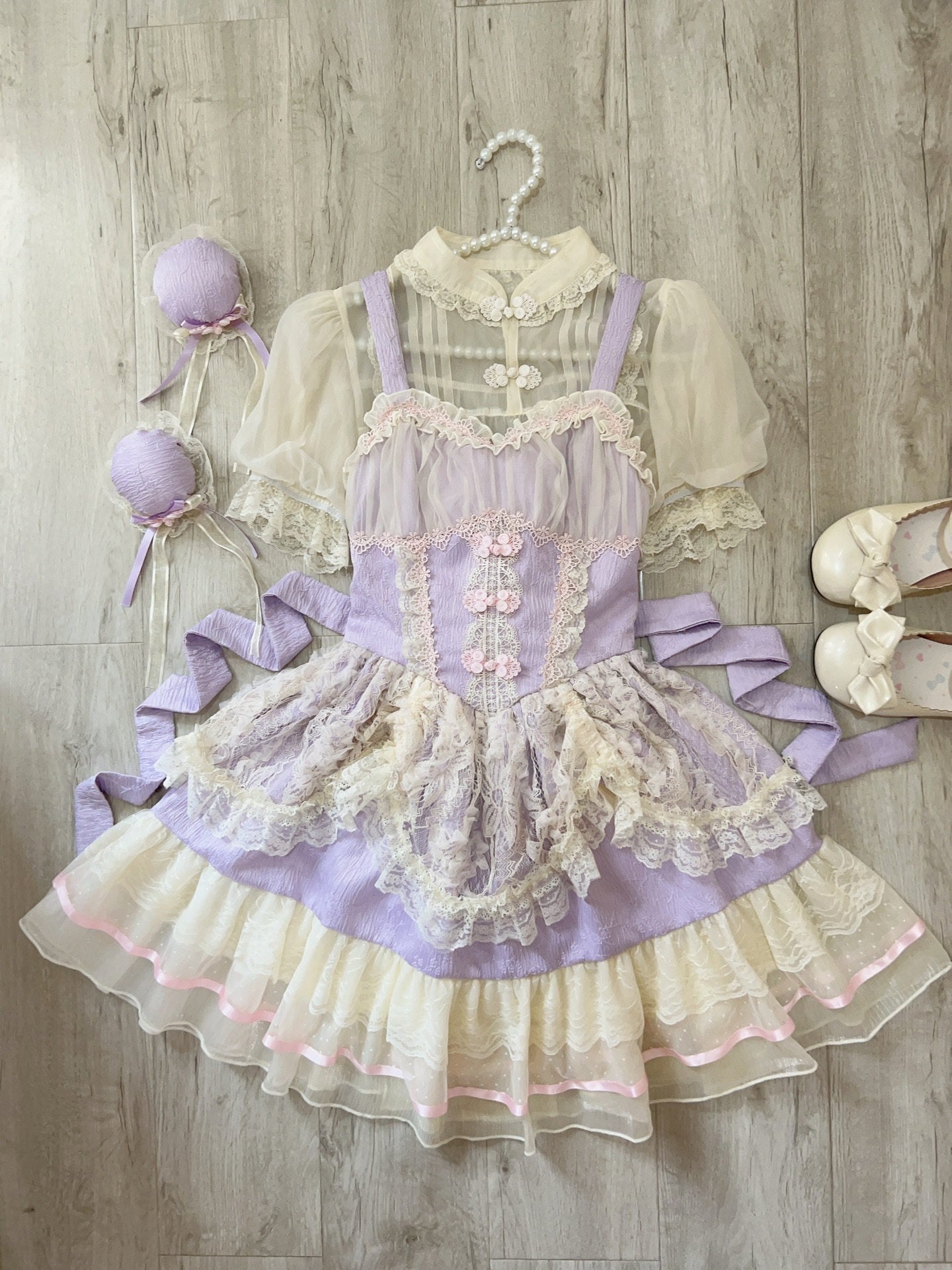 Sugar_Girl_Ballet_Lolita_Spaghetti_Strap_High_Waist_Women's_Chiffon_Jsk_/_Jumper_Skirts_799997397640_MISSTT