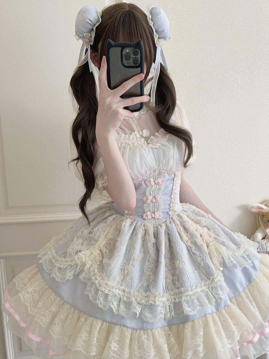 Sugar Girl Ballet Lolita Spaghetti Strap High Waist Women's Chiffon Jsk / Jumper Skirts