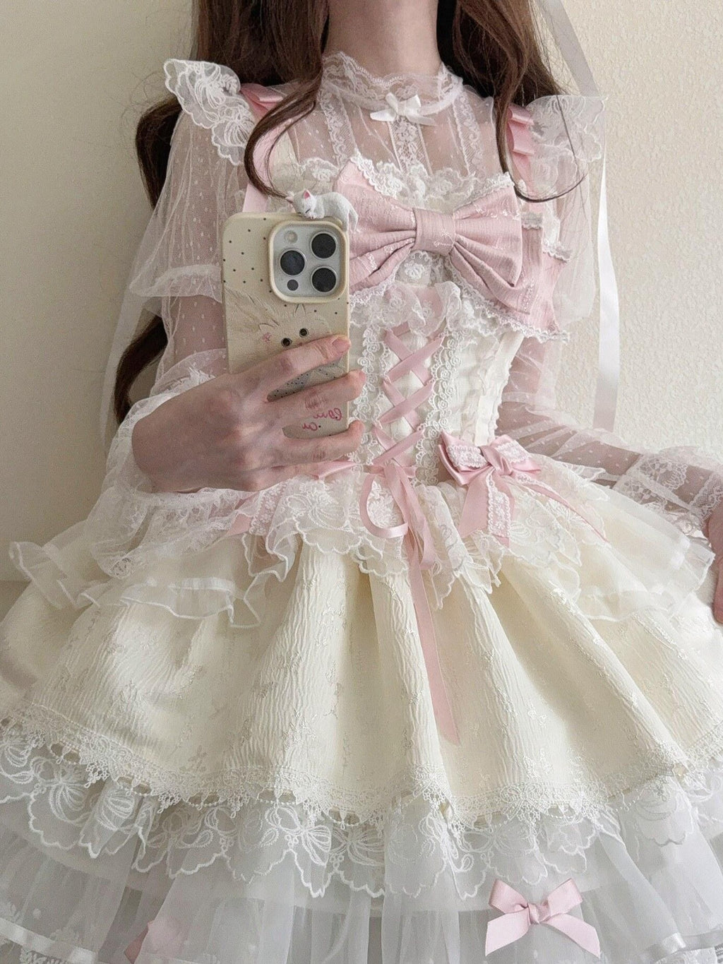 Sugar Girl Ballet Style Back Bow Strappy Fitted Women's Jsk / Jumper Skirts
