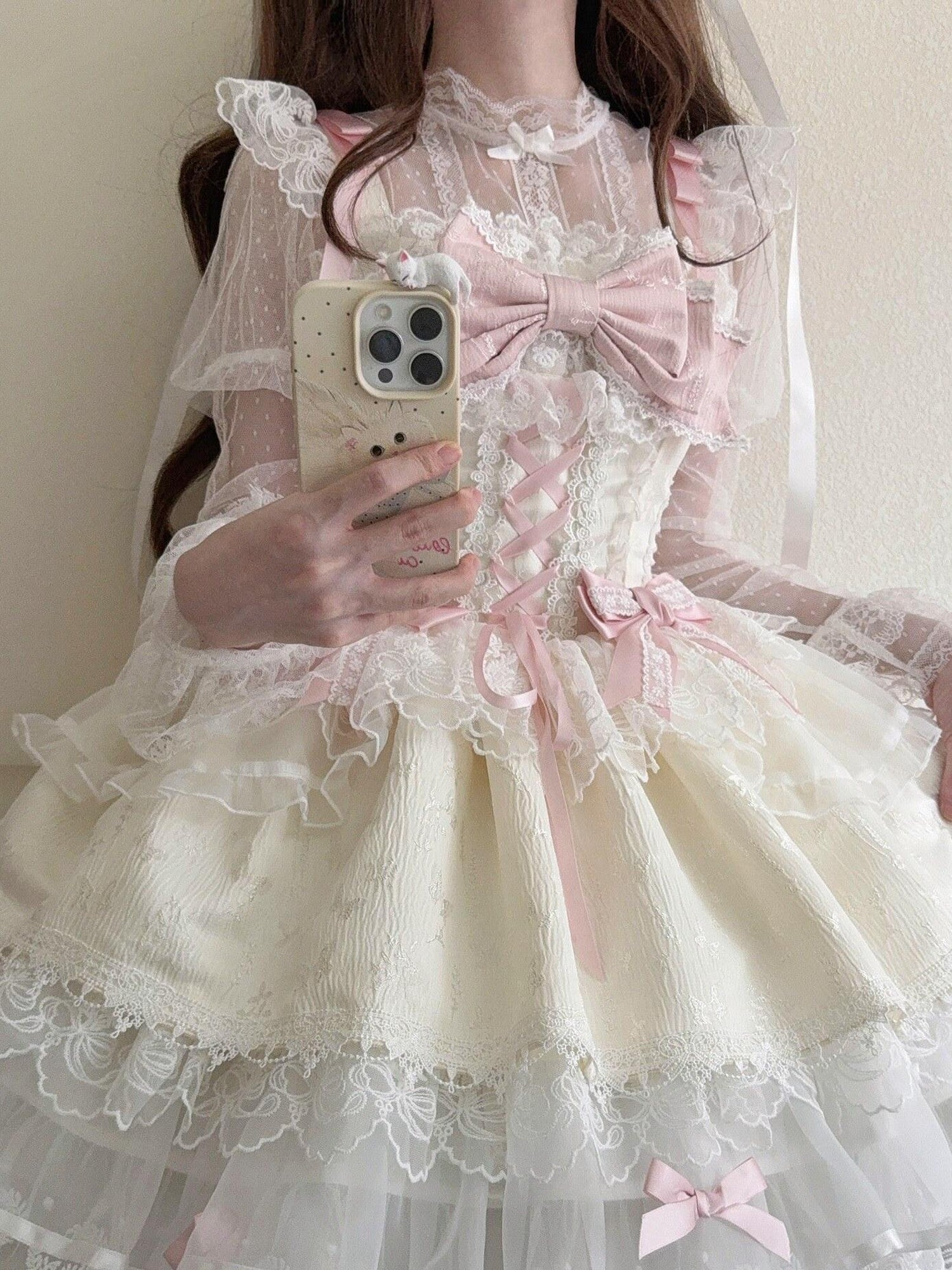 Sugar Girl Ballet Style Back Bow Strappy Fitted Women's Jsk / Jumper Skirts