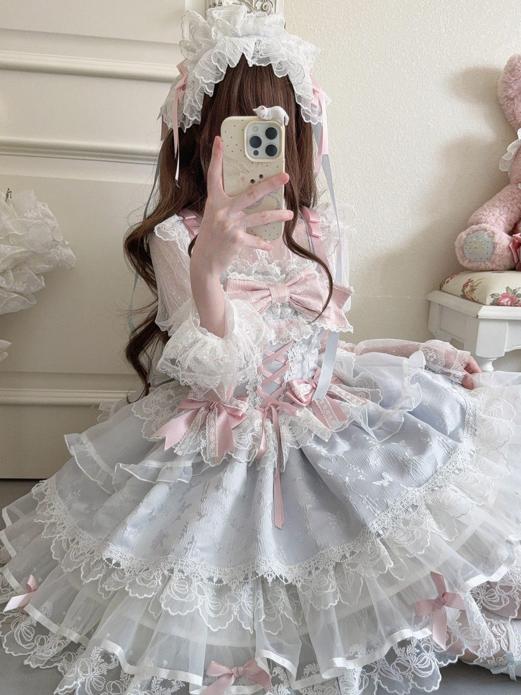 Sugar Girl Ballet Style Back Bow Strappy Fitted Women's Jsk / Jumper Skirts