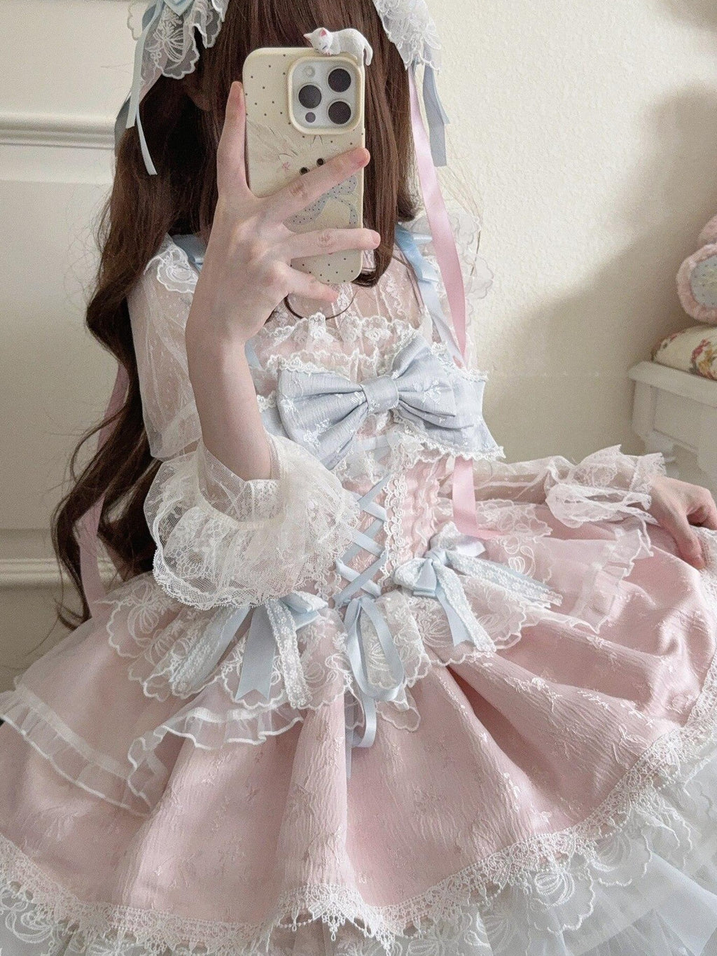 Sugar Girl Ballet Style Back Bow Strappy Fitted Women's Jsk / Jumper Skirts