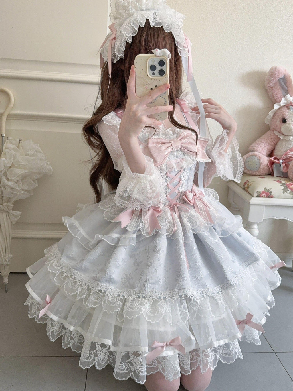 Sugar Girl Ballet Style Back Bow Strappy Fitted Women's Jsk / Jumper Skirts