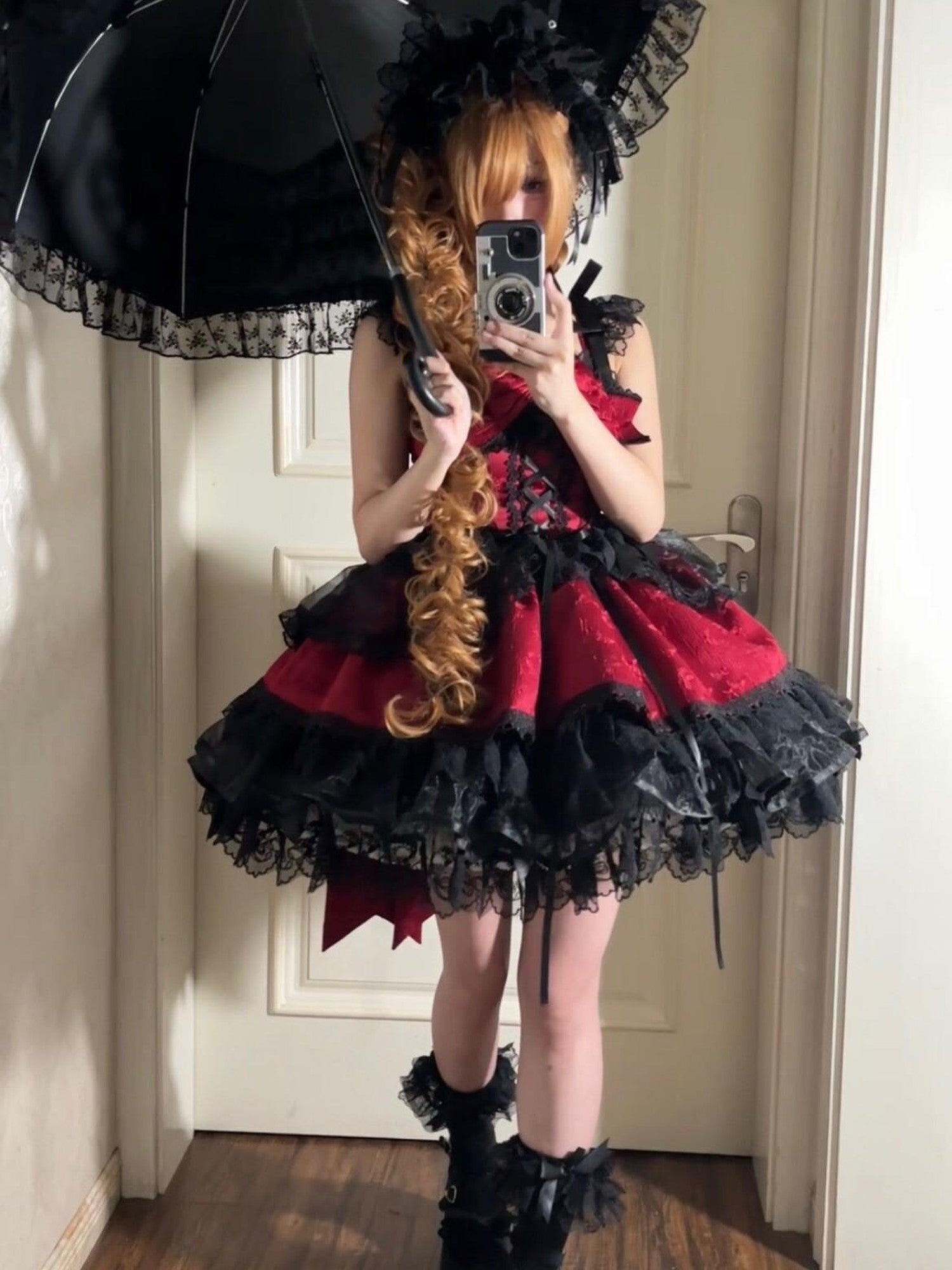 Sugar Girl Ballet Style Back Bow Strappy Fitted Women's Jsk / Jumper Skirts
