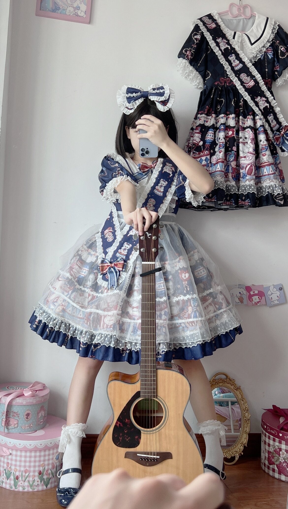 Sugar_Girl_Bear_Print_Sailor_Collar_Lolita_Princess_A_Line_Women's_Short_Sleeve_Op_668138392594_MISSTT
