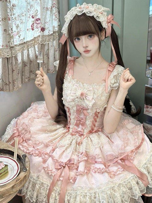 Sugar Girl Blue Lolita Ballet Puff One Shoulder Women's Jsk / Jumper Skirts