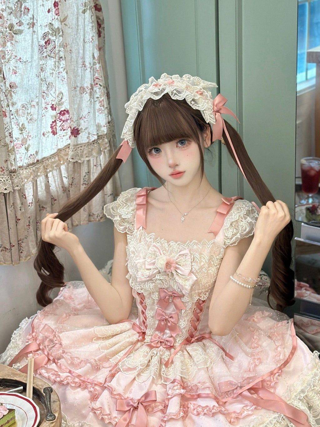 Sugar Girl Blue Lolita Ballet Puff One Shoulder Women's Jsk / Jumper Skirts