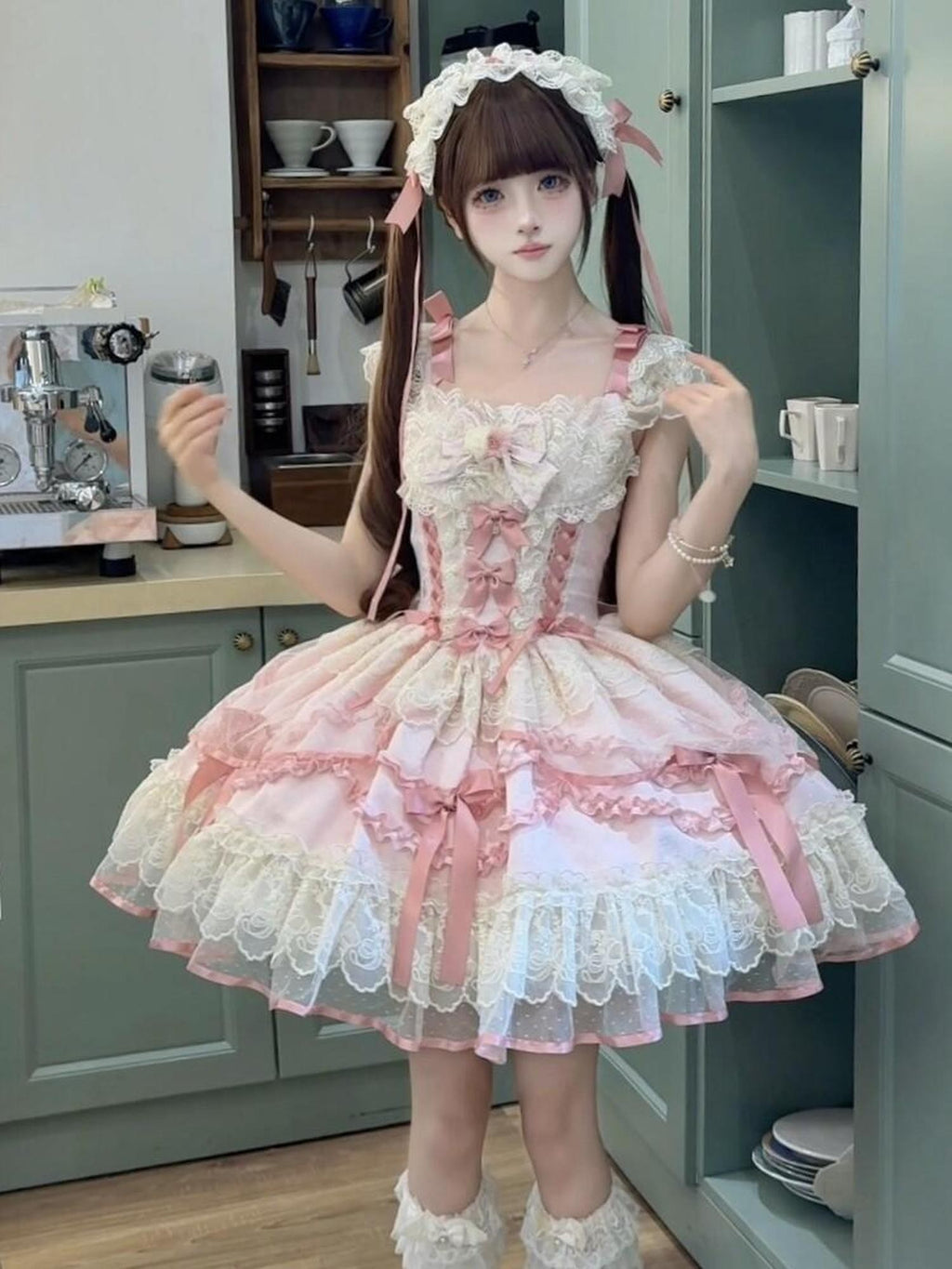 Sugar Girl Blue Lolita Ballet Puff One Shoulder Women's Jsk / Jumper Skirts