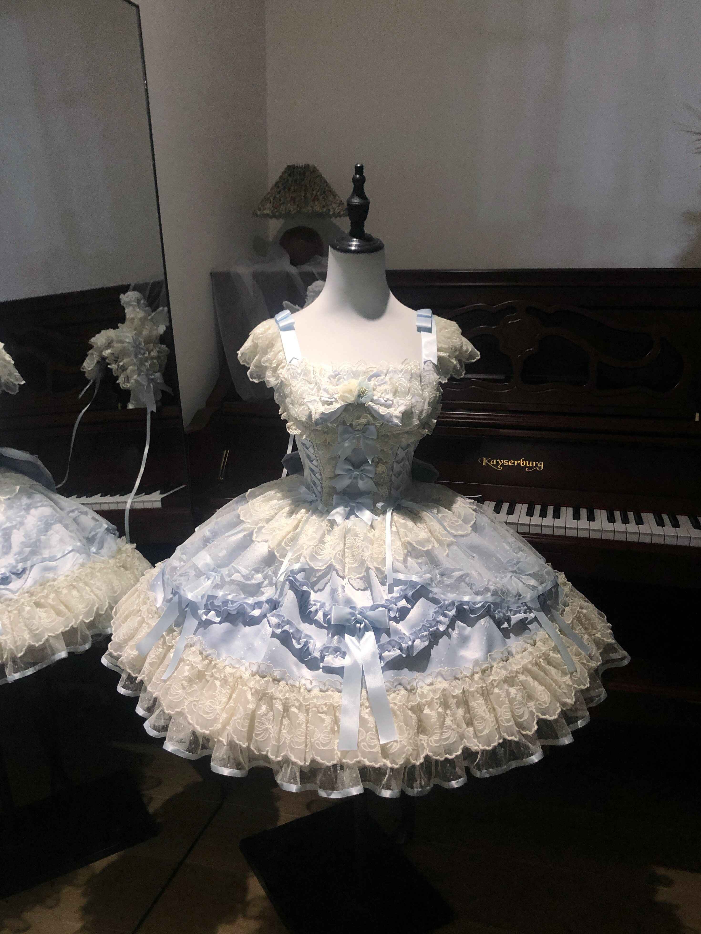 Sugar_Girl_Blue_Lolita_Ballet_Puff_One_Shoulder_Women's_Jsk_/_Jumper_Skirts_920646271107_MISSTT