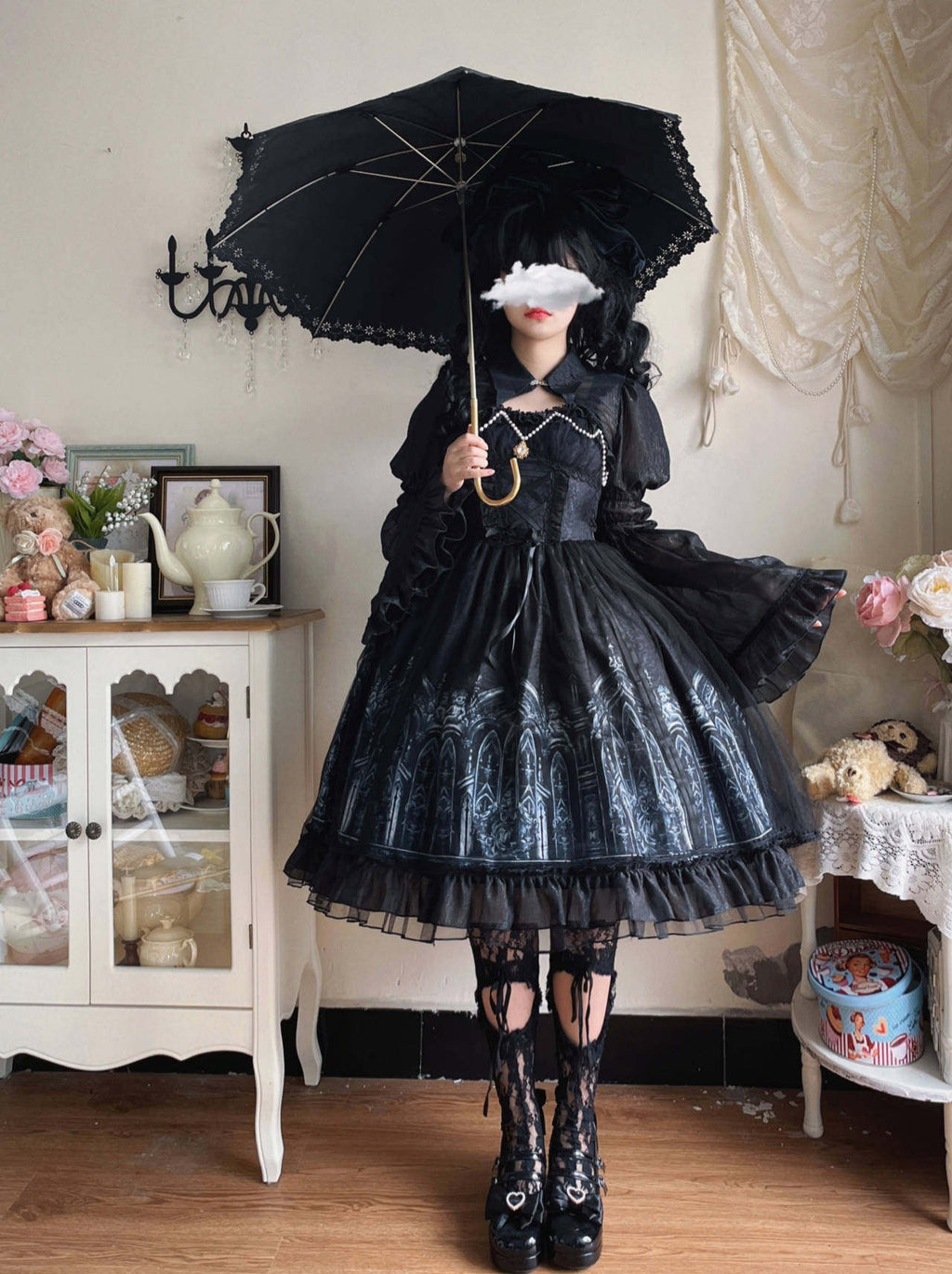 Sugar_Girl_Cathedral_Dark_Gothic_Lolita_Black_Capelet_Women's_Jsk_/_Jumper_Skirts_719703516775_MISSTT