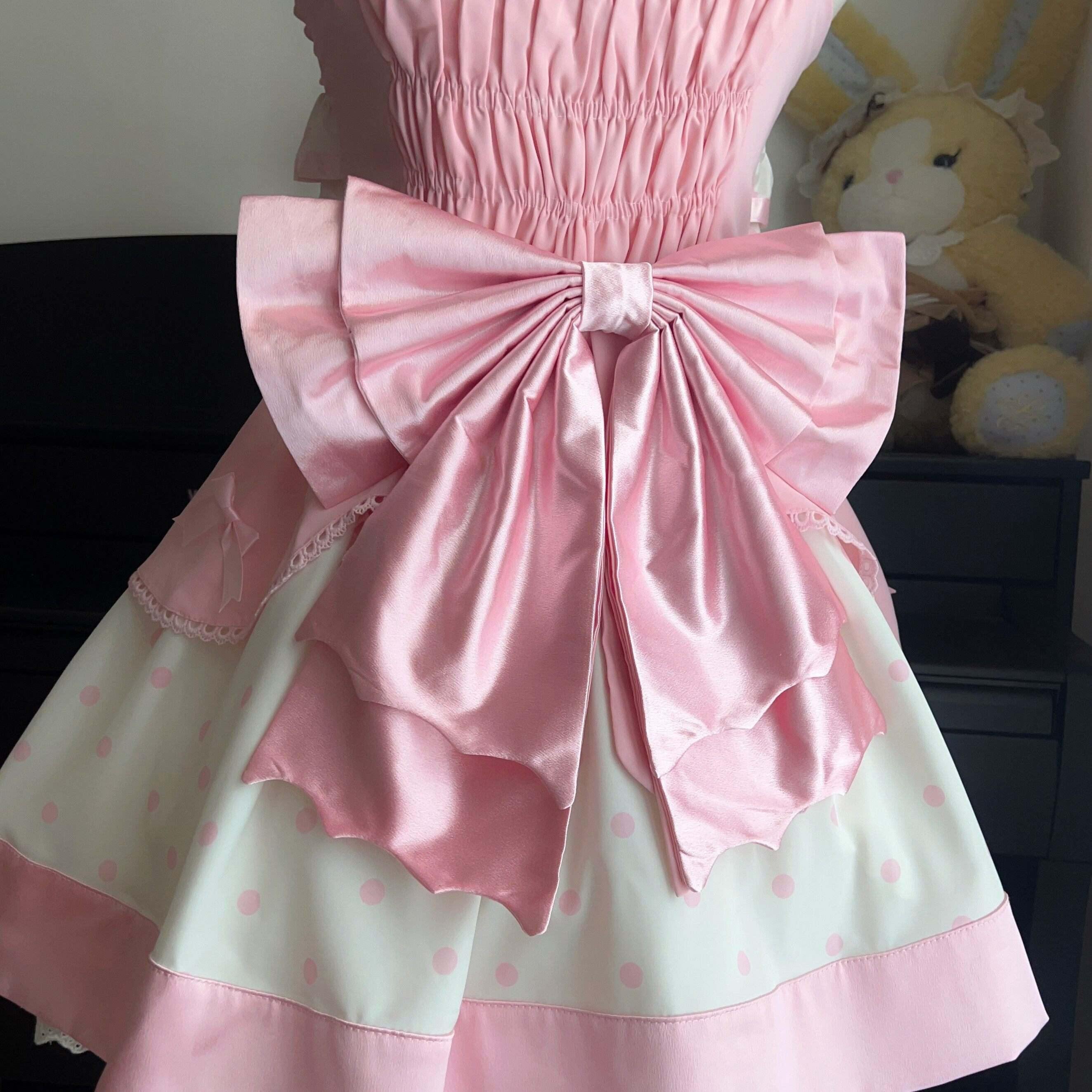 Sugar_Girl_Cream_Tiered_Strappy_Lolita_Back_Bow_Women's_Jsk_/_Jumper_Skirts_835444183276_MISSTT