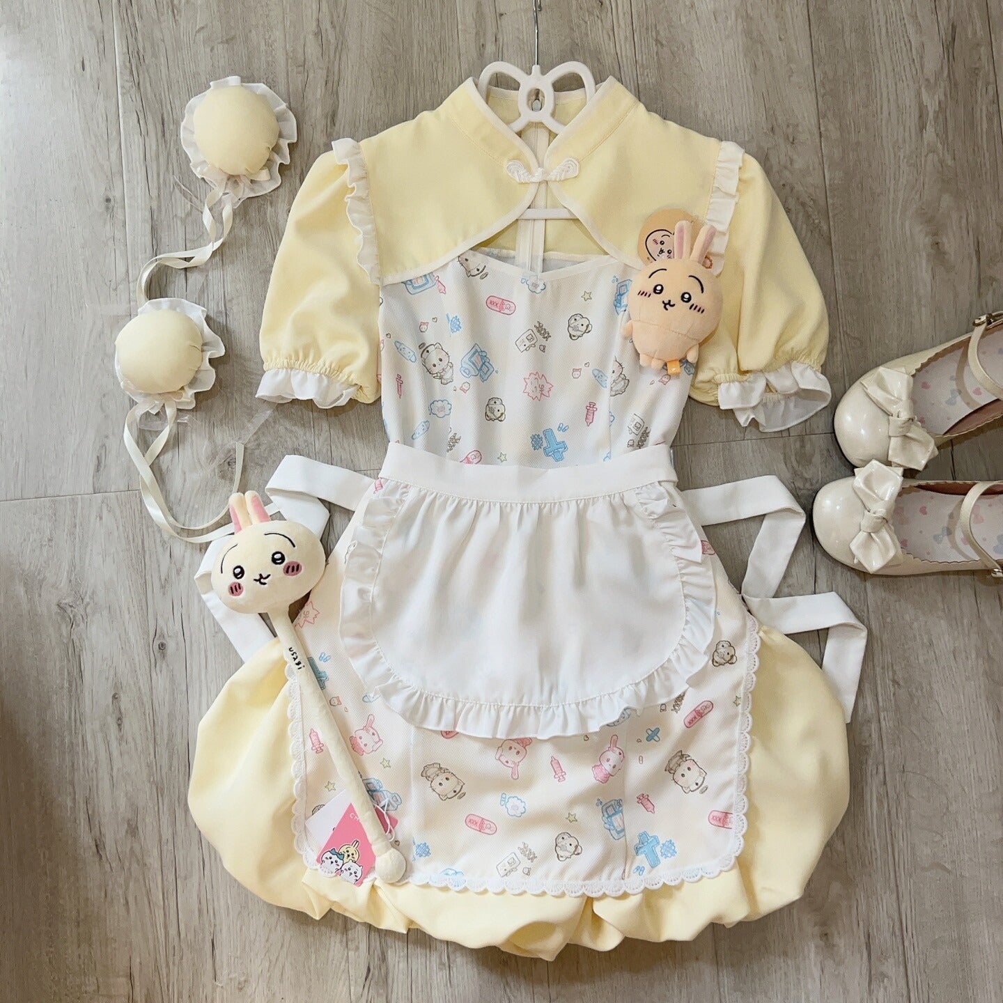 Sugar_Girl_Cute_Pet_Print_Cheongsam_Apron_Set_With_Ruffle_Bloomers_Women's_Short_Sleeve_Op_795861237214_MISSTT