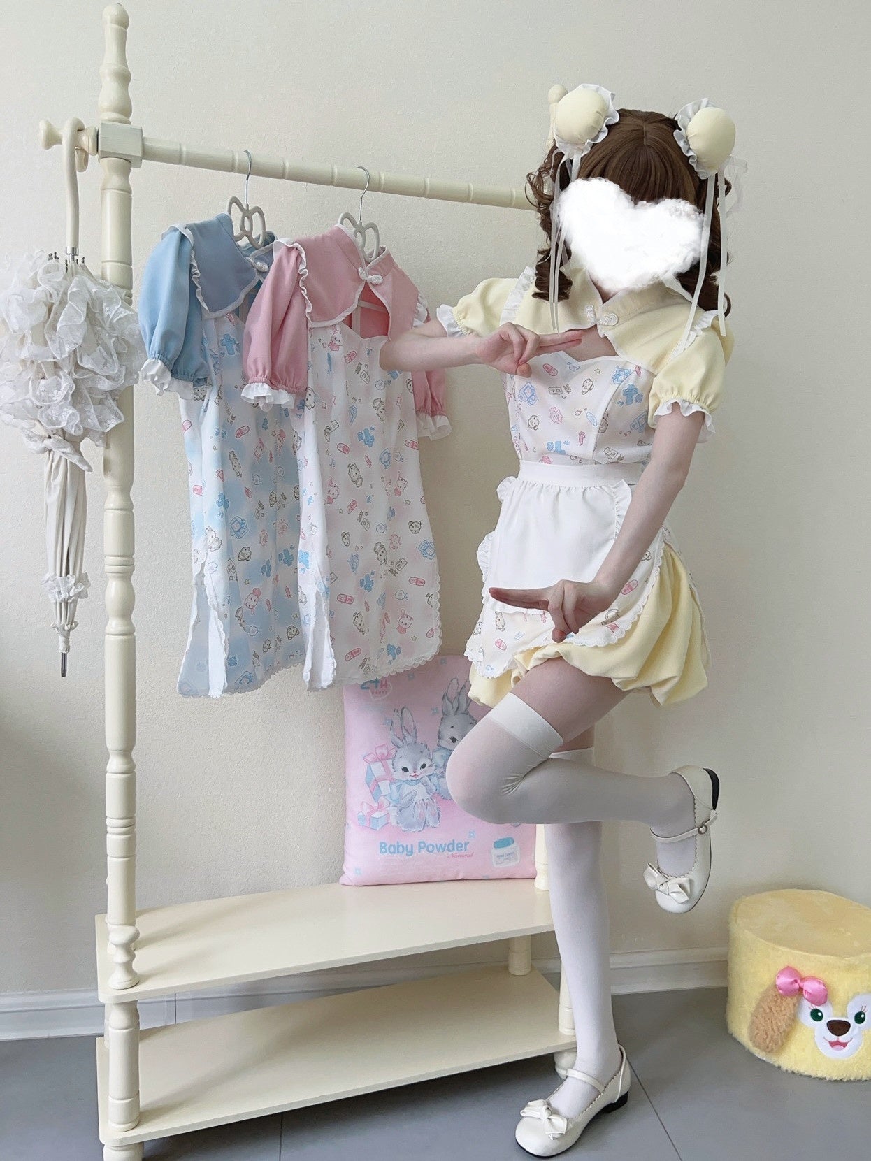 Sugar_Girl_Cute_Pet_Print_Cheongsam_Apron_Set_With_Ruffle_Bloomers_Women's_Short_Sleeve_Op_795861237214_MISSTT