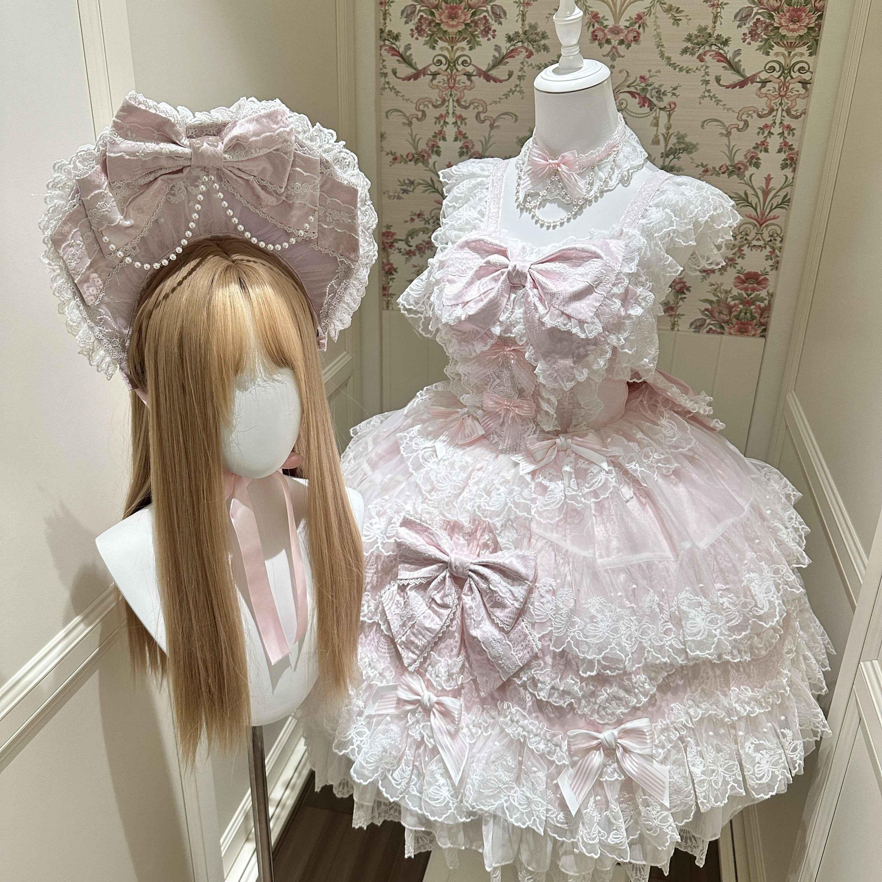 Sugar_Girl_Floral_Strappy_Back_Bow_Straight_Neck_Princess_Women's_Jsk_/_Jumper_Skirts_1024179934801_MISSTT