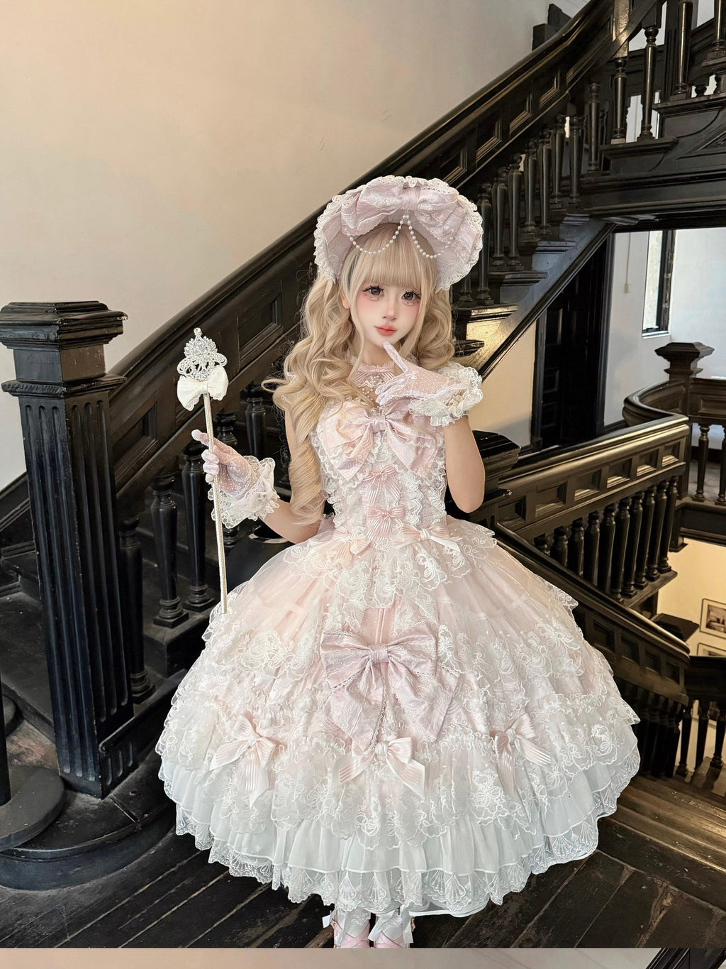 Sugar Girl Floral Strappy Back Bow Straight Neck Princess Women's Jsk / Jumper Skirts