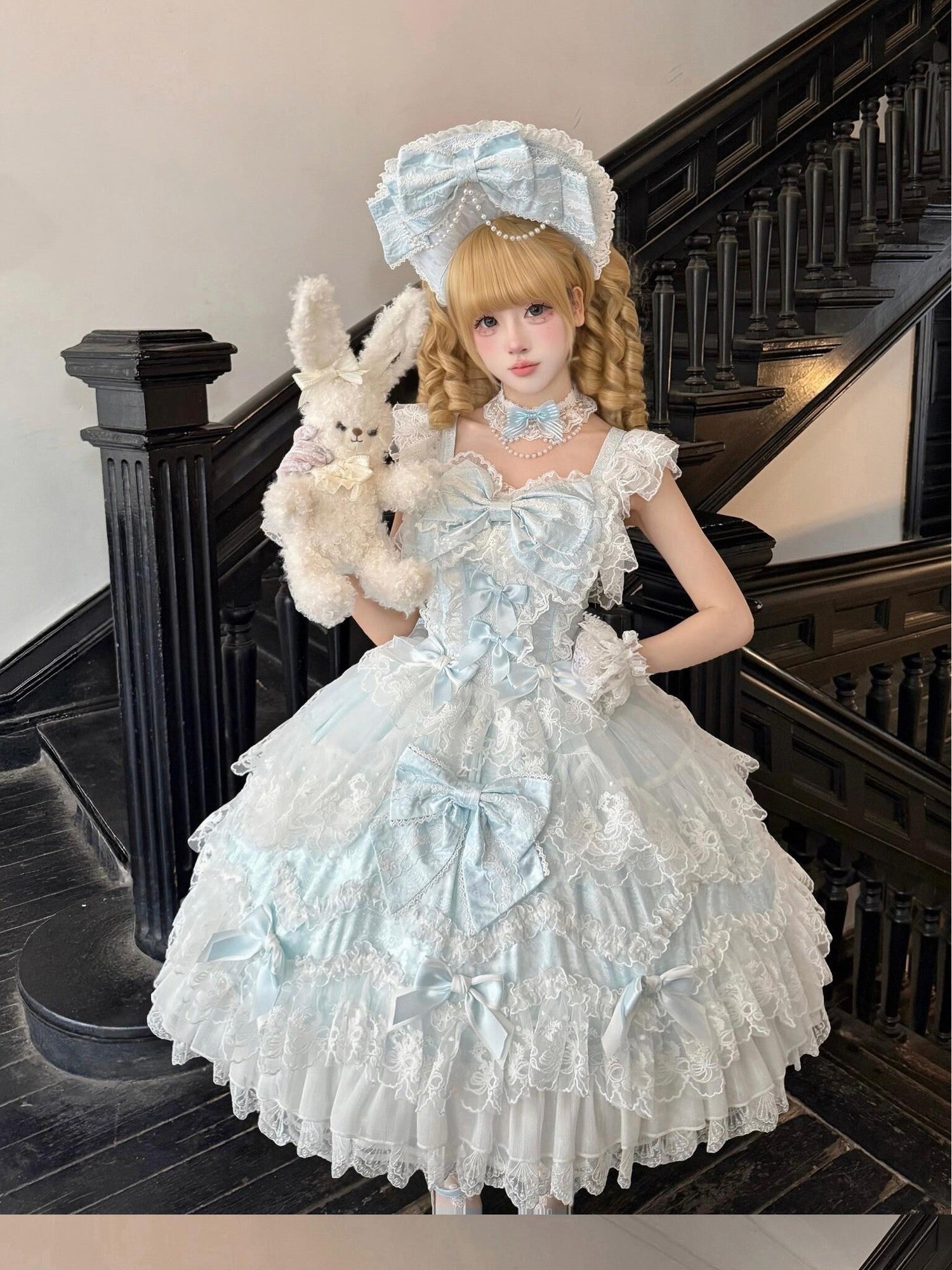 Sugar Girl Floral Strappy Back Bow Straight Neck Princess Women's Jsk / Jumper Skirts