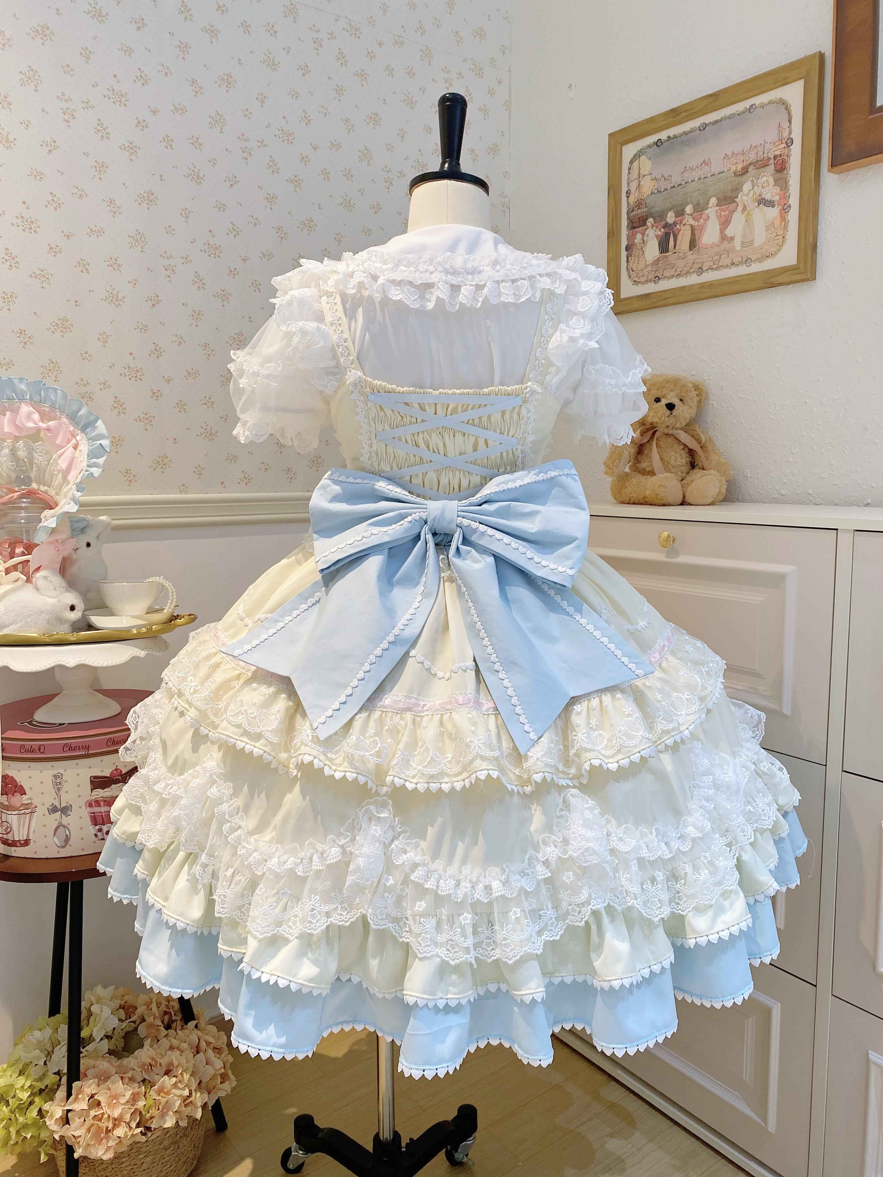 Sugar_Girl_Fondant_Cake_Print_Back_Bow_Lolita_A_Line_Strap_Women's_Jsk_/_Jumper_Skirts_899296568272_MISSTT